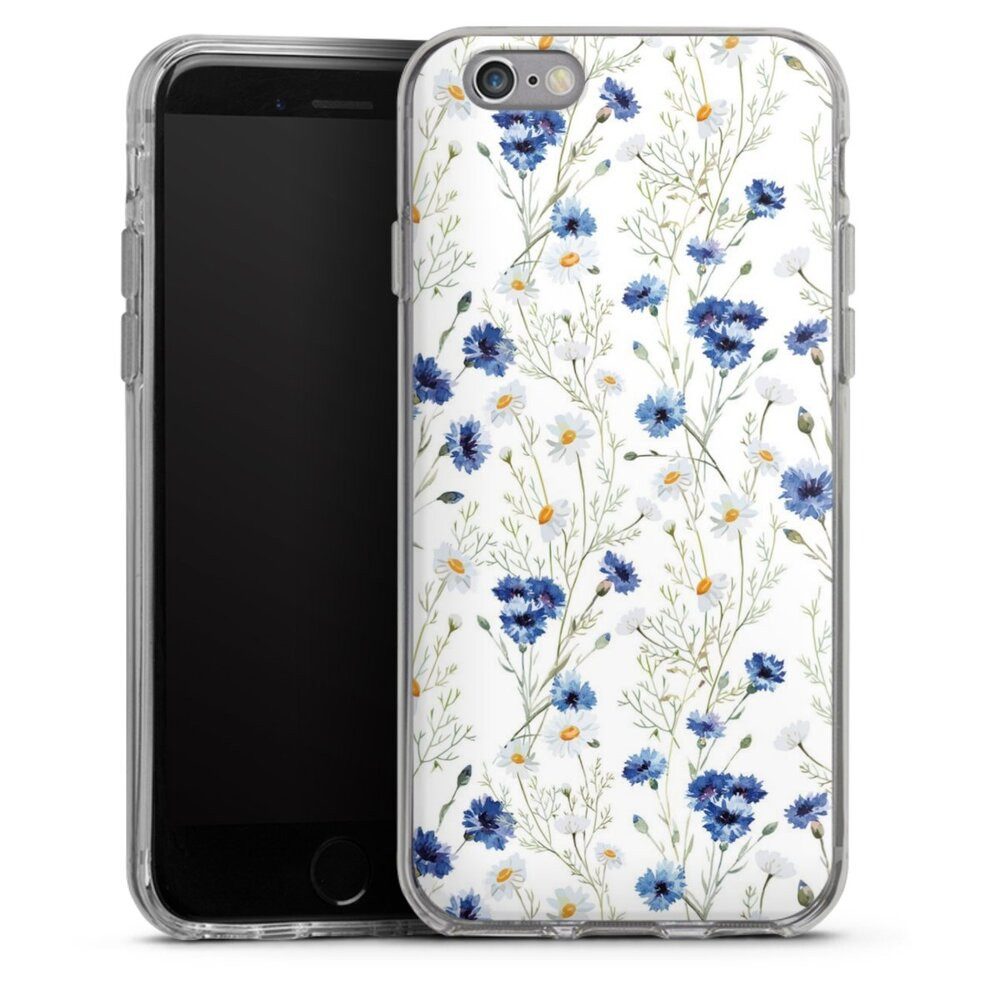 DeinDesign Handyhülle Muster Blume Blumen Flower Pattern 6, Apple iPhone 6s Silikon Hülle Bumper Case Handy Schutzhülle