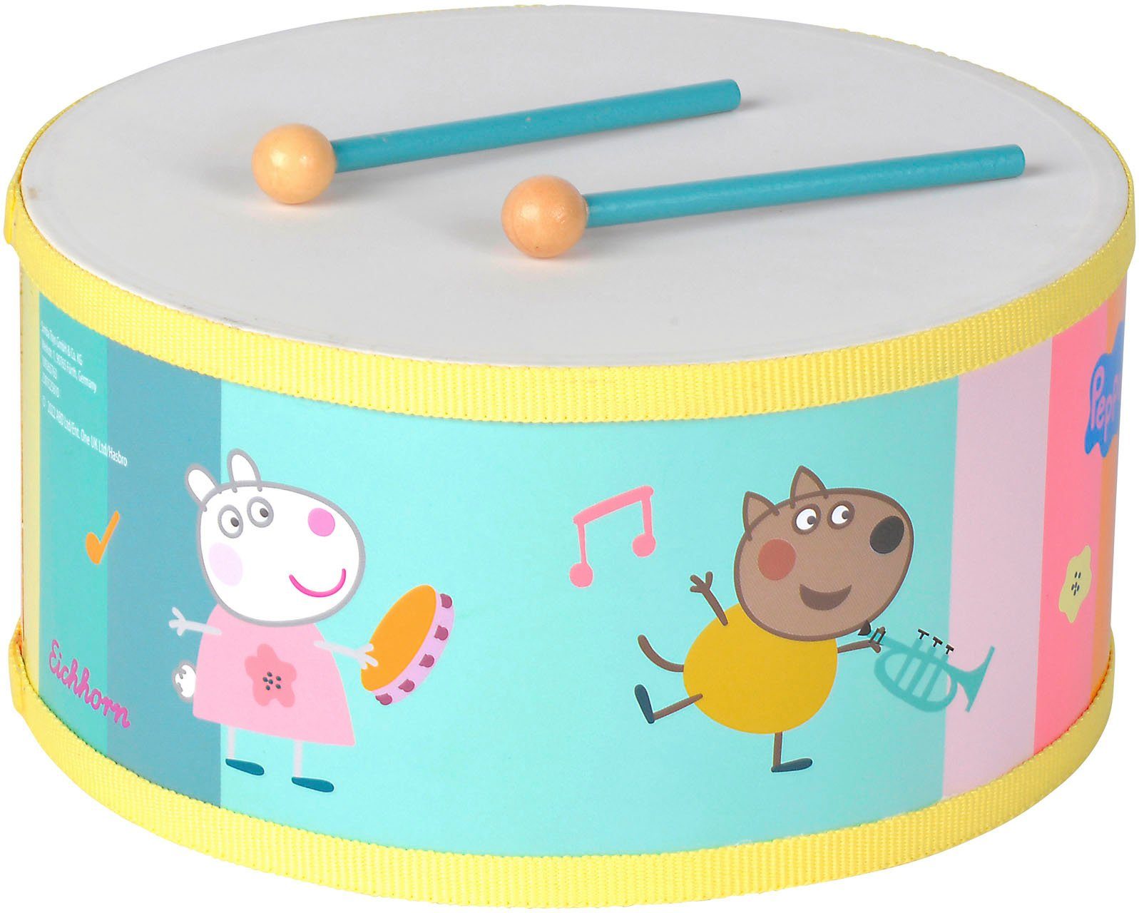 Eichhorn Spielzeug-Musikinstrument Peppa Pig Trommel 20cm günstig online kaufen
