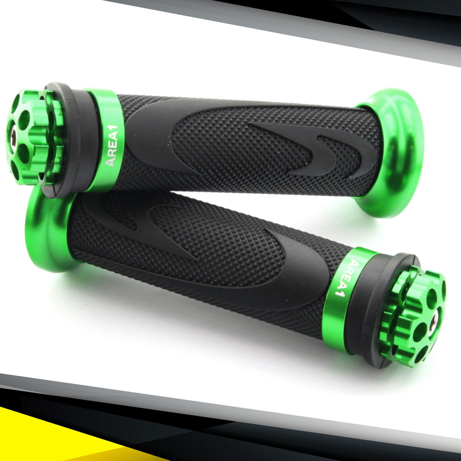 Area1 Griff Motorrad/ Motorroller Lenkergriffe 2 Stück 1x 22mm + 1x 24-25mm