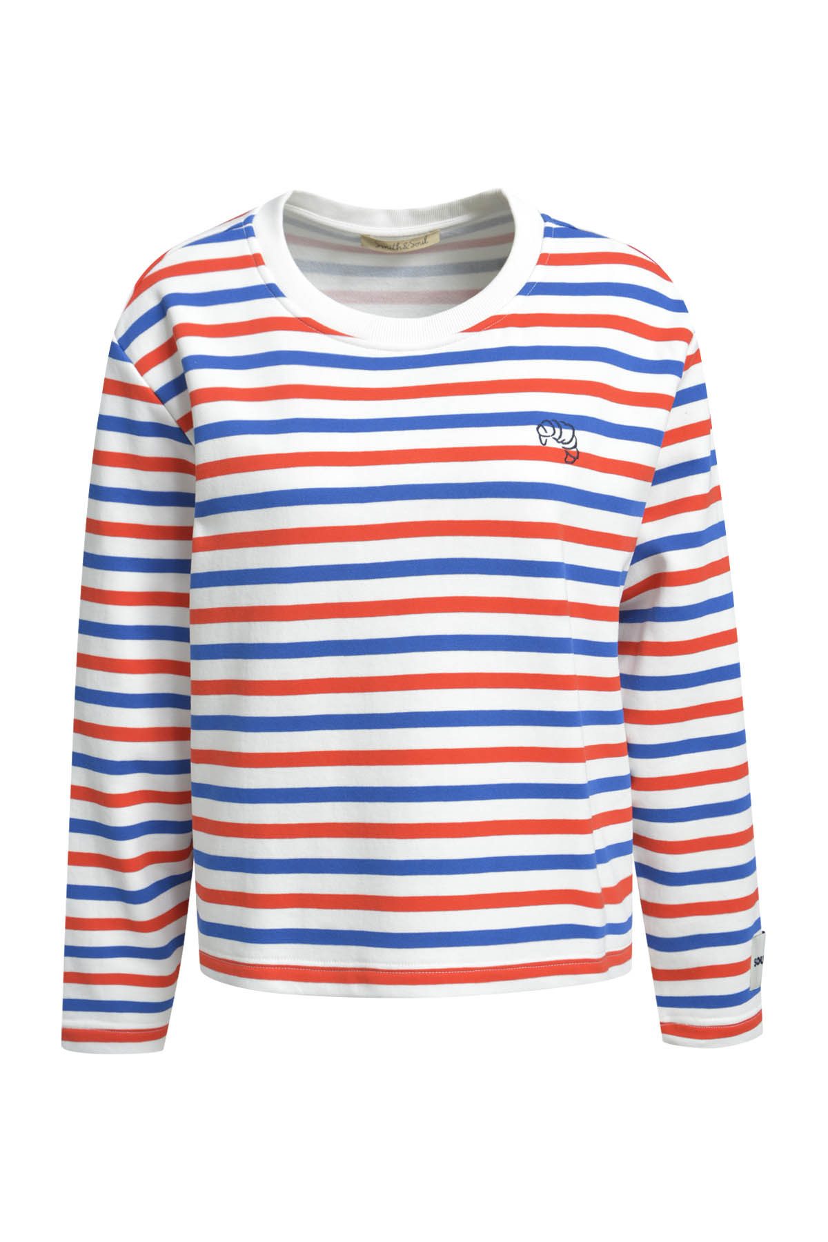 Smith & Soul Sweatshirt mit Aufdruck, gestreift