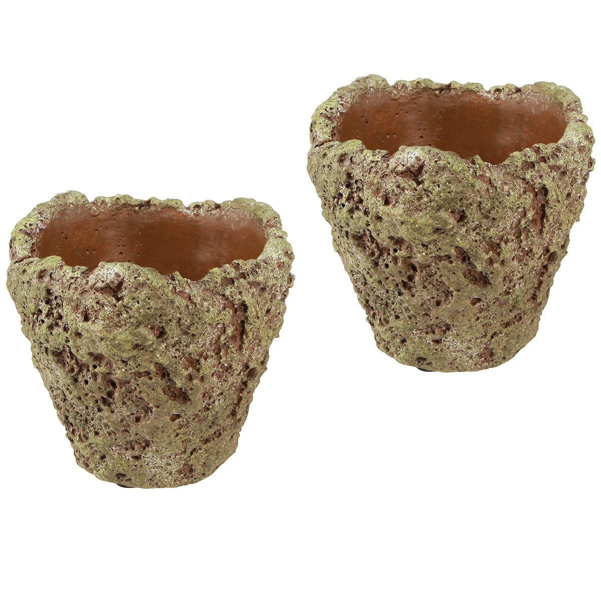 Florists Products Übertopf Pflanztopf Waldoptik Dekogefäß für Pflanzen Dekoration Zuhause, 2 Stü