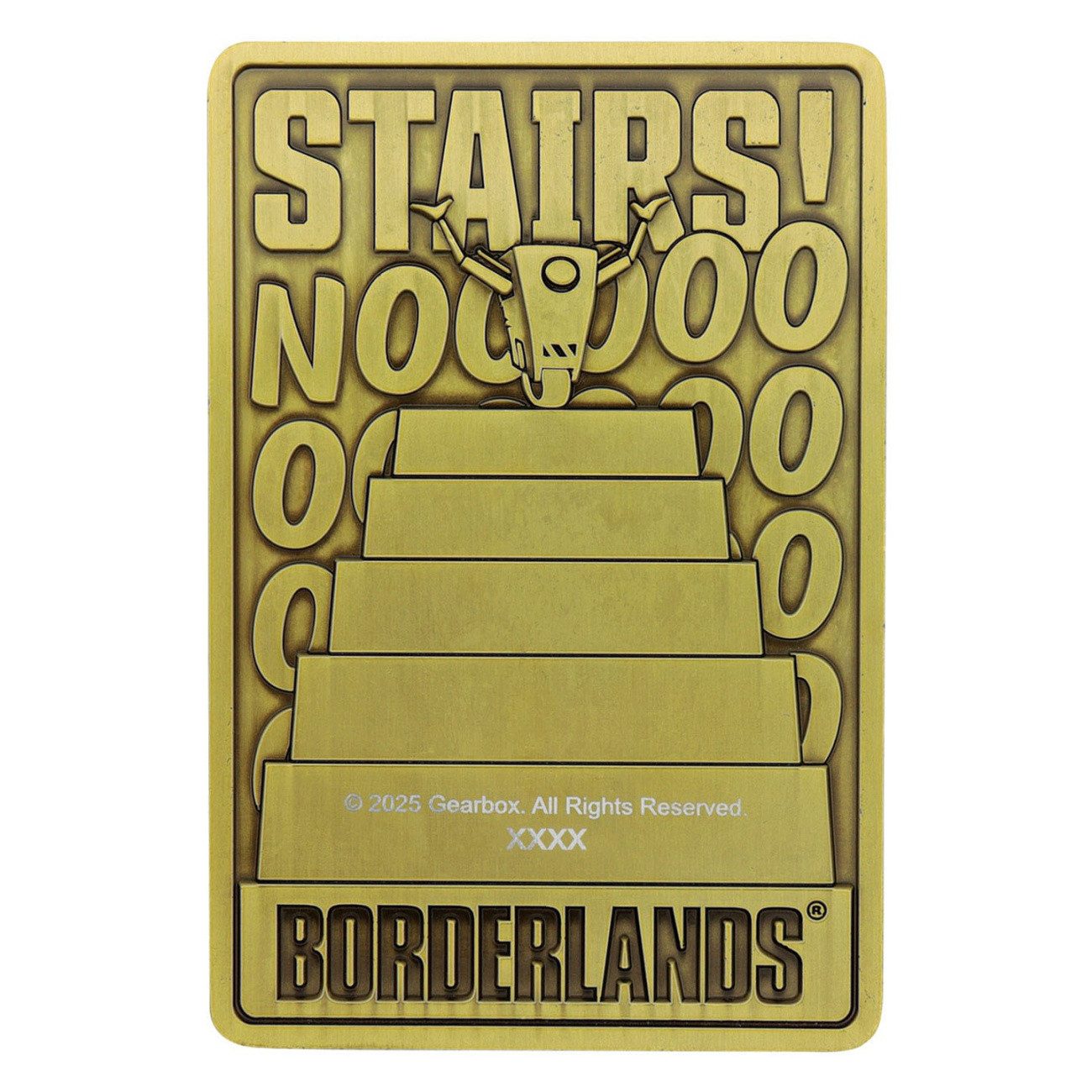 Fanattik Sammelkarte Borderlands Metallbarren Claptrap Limited Edition
