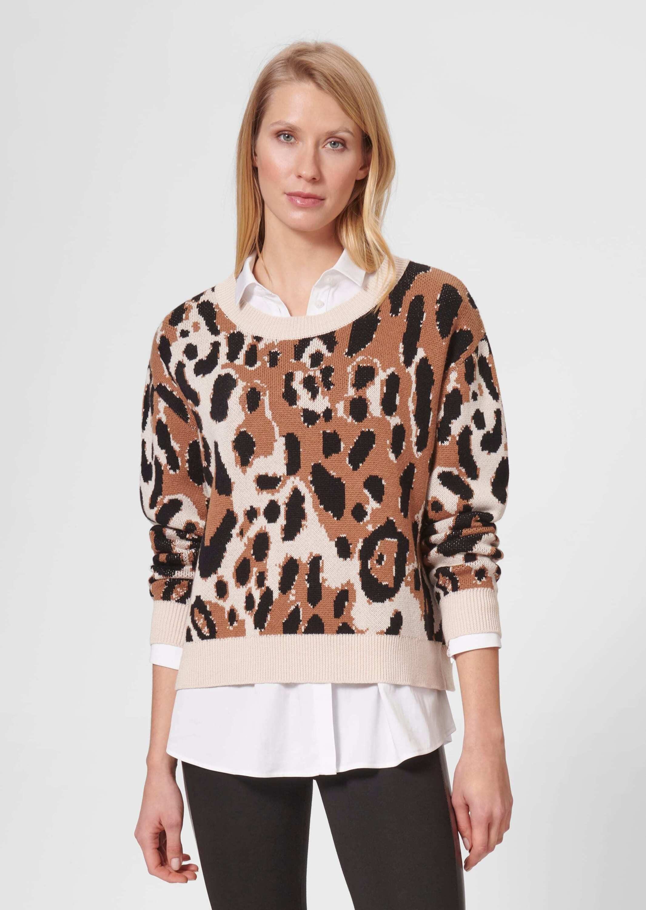 MADELEINE Strickpullover Pullover mit Animalmuster