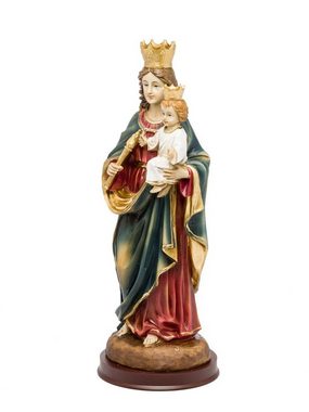 Aubaho Dekofigur Heiligenfigur Maria mit Jesus Kind 31cm Skulptur Statue Figur Madonna