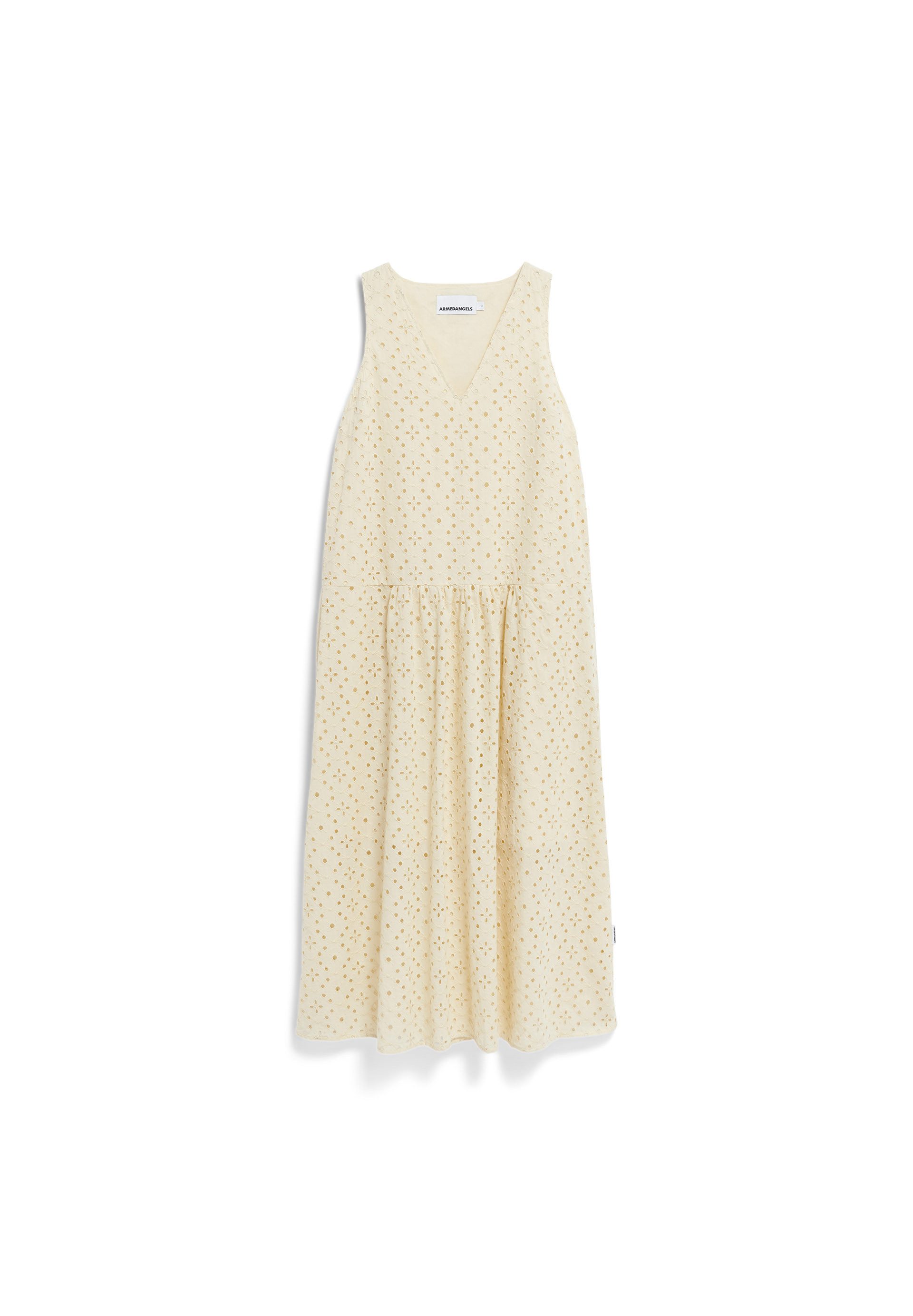 Jerseykleid LIVALAA BROIDERY Webkleid aus Bio-Baumwoll Mix