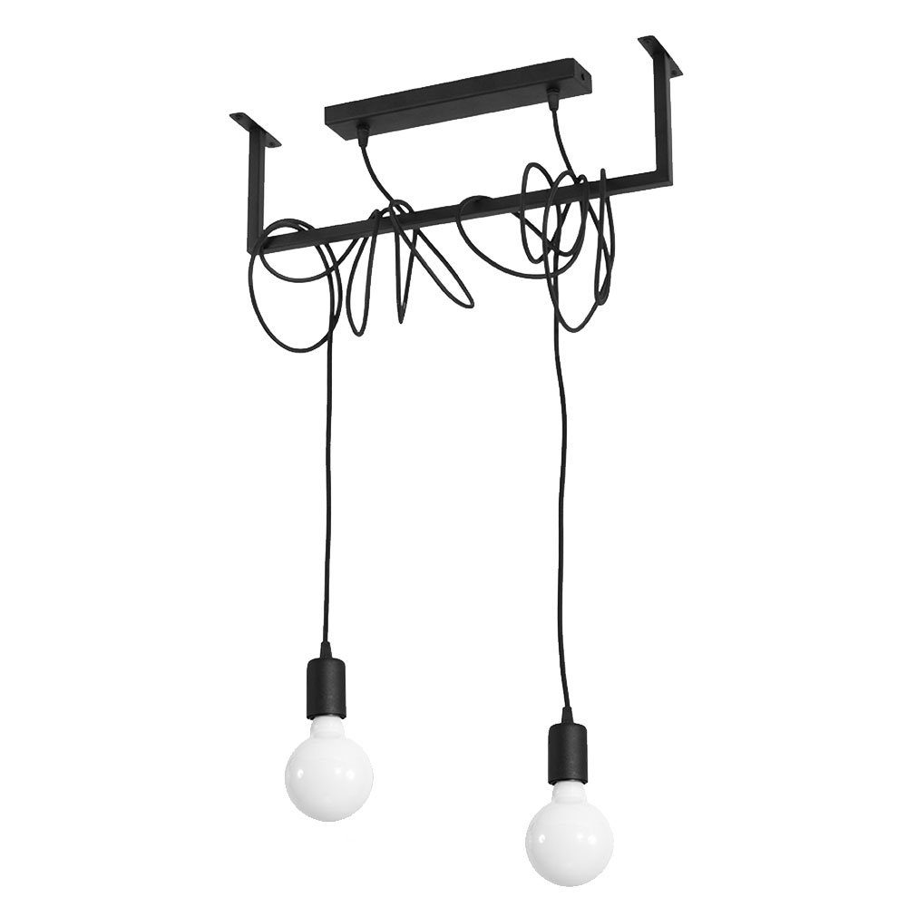 Balken Höhenverstellbar Lampen Pendelleuchte, nicht inklusive, etc-shop Hängelampe Esszimmer schwarz Leuchtmittel Hängelampe