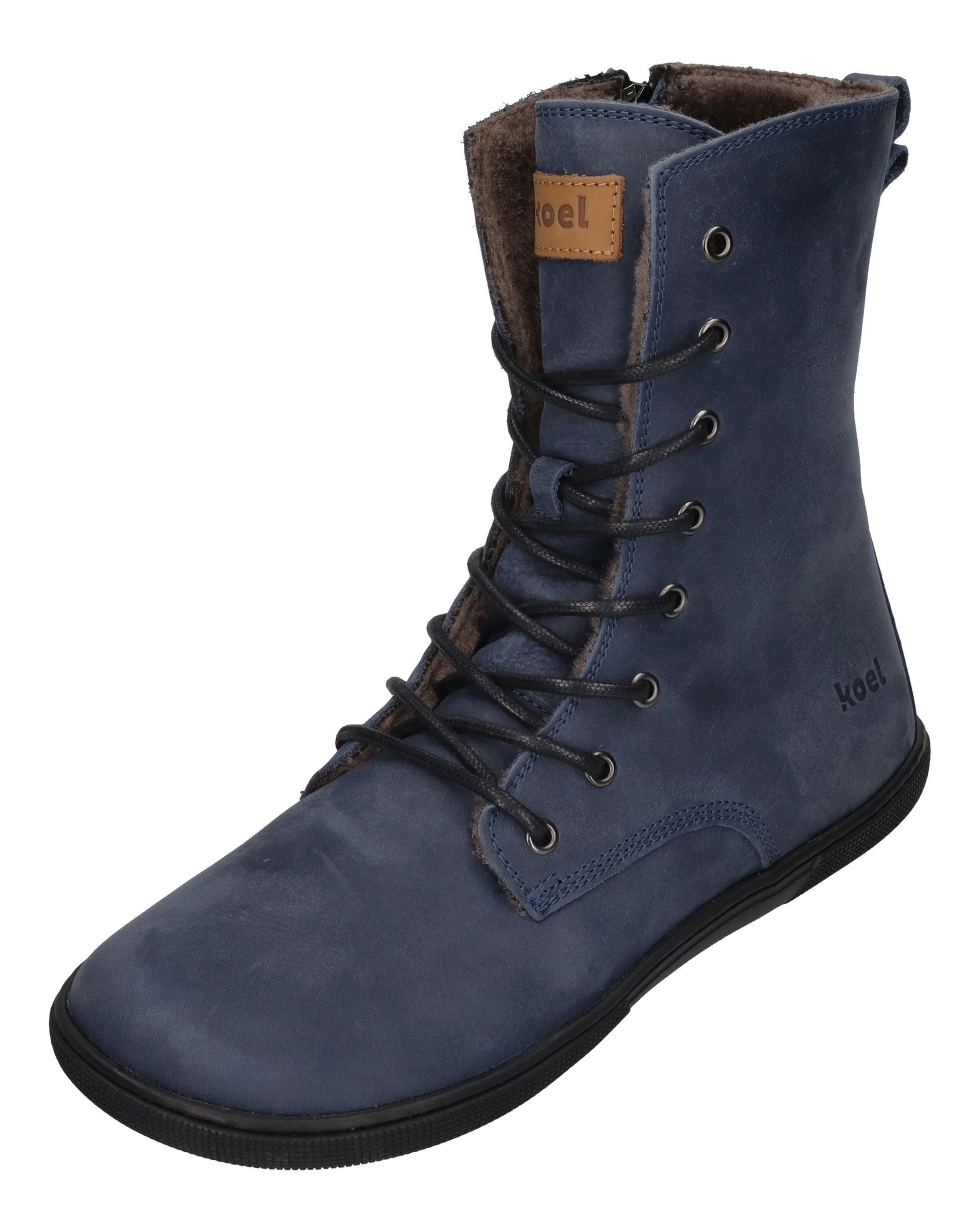 KOEL Faro Lambwoool Barfußschuh Blue