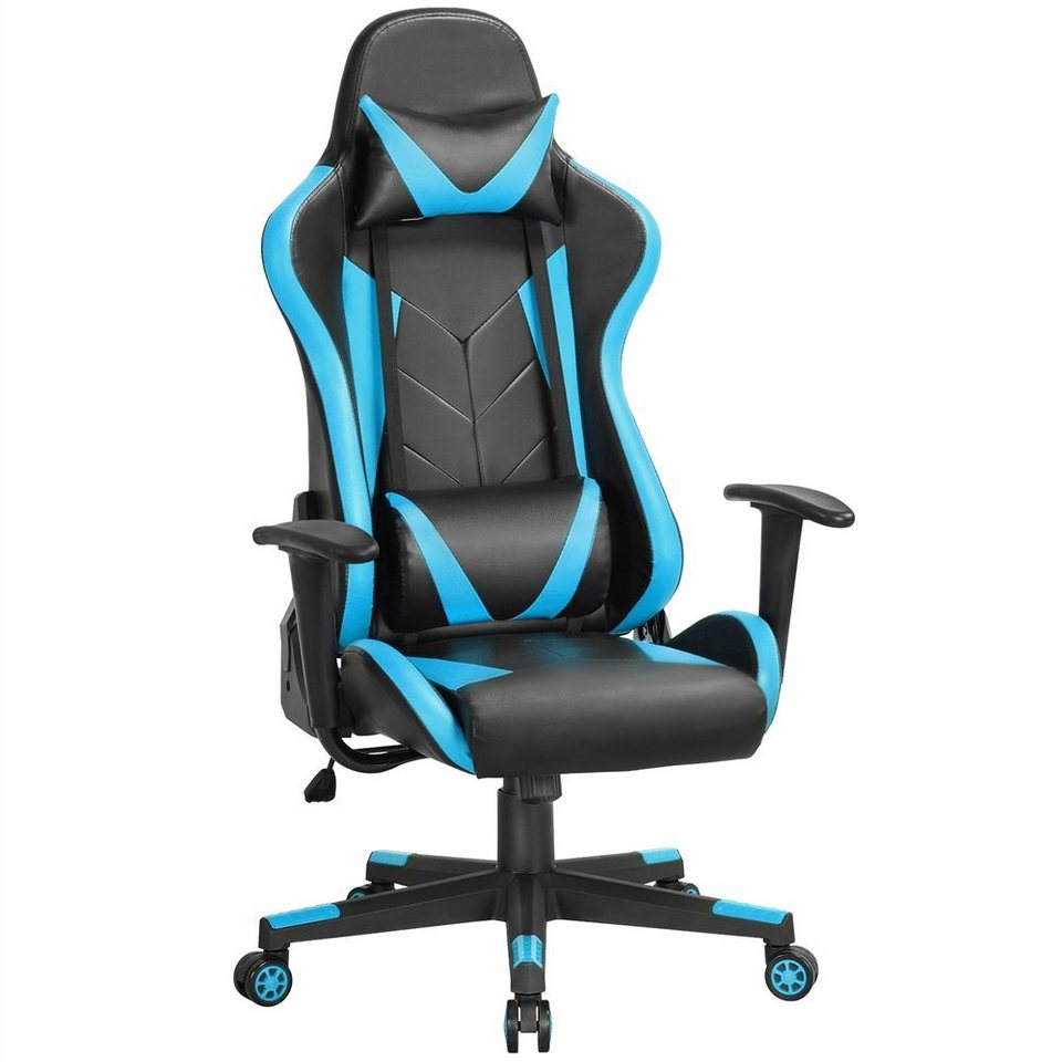 Chefsessel Gaming-Stuhl, mit Wippfunktion Yaheetech Ergonomischer