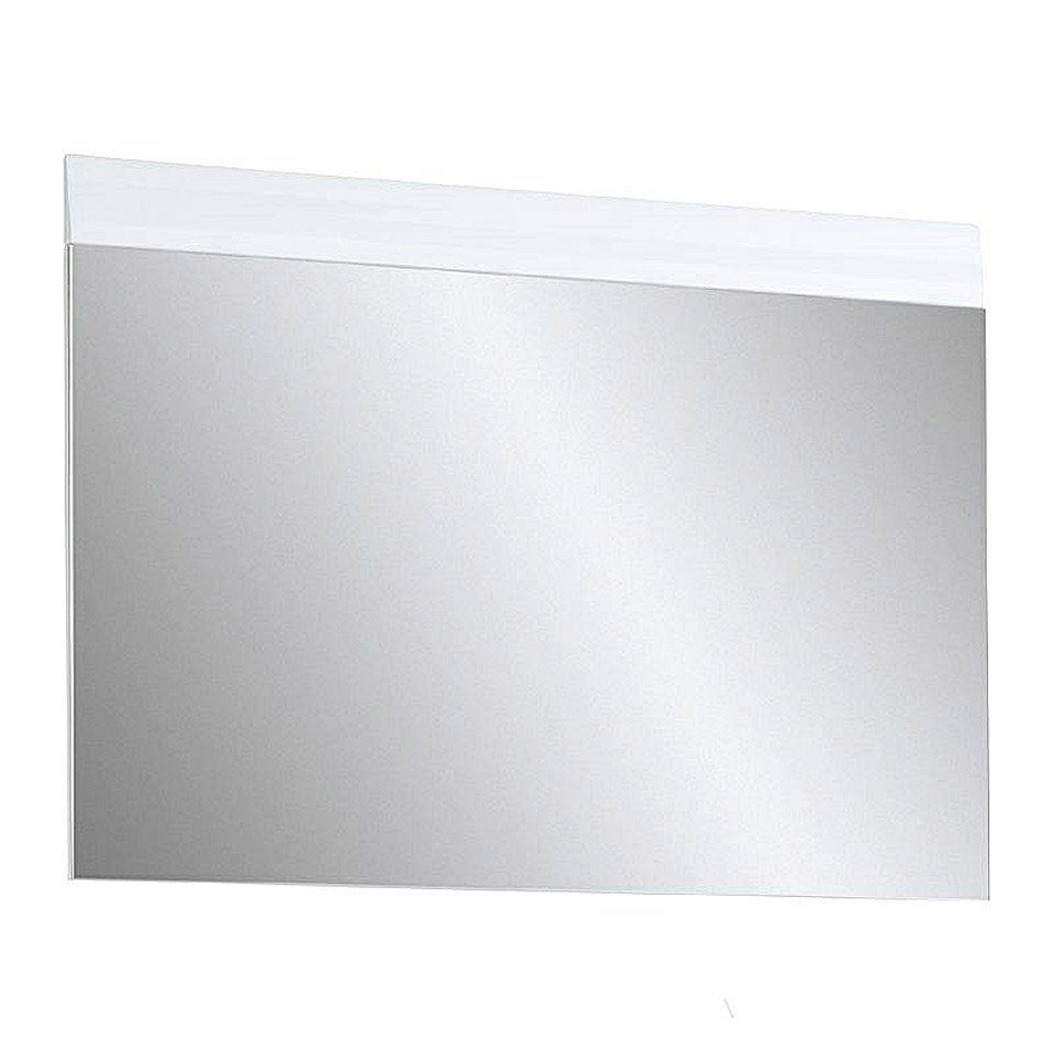 Lomadox Wandspiegel DANARO-01, Spiegel, 89x63x4cm, Hochglanz weiß