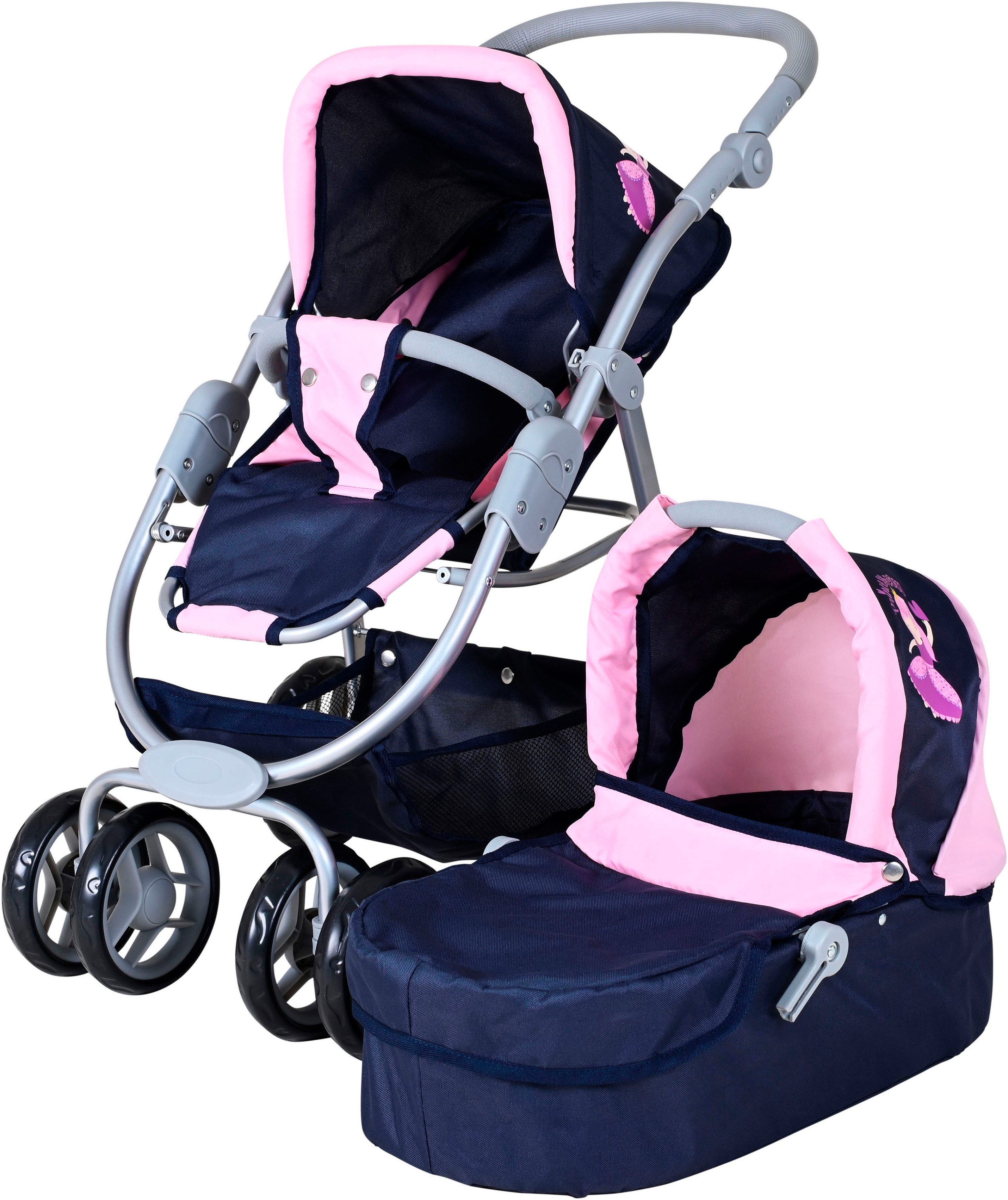 Knorrtoys® Kombi-Puppenwagen Coco - princess blue günstig online kaufen