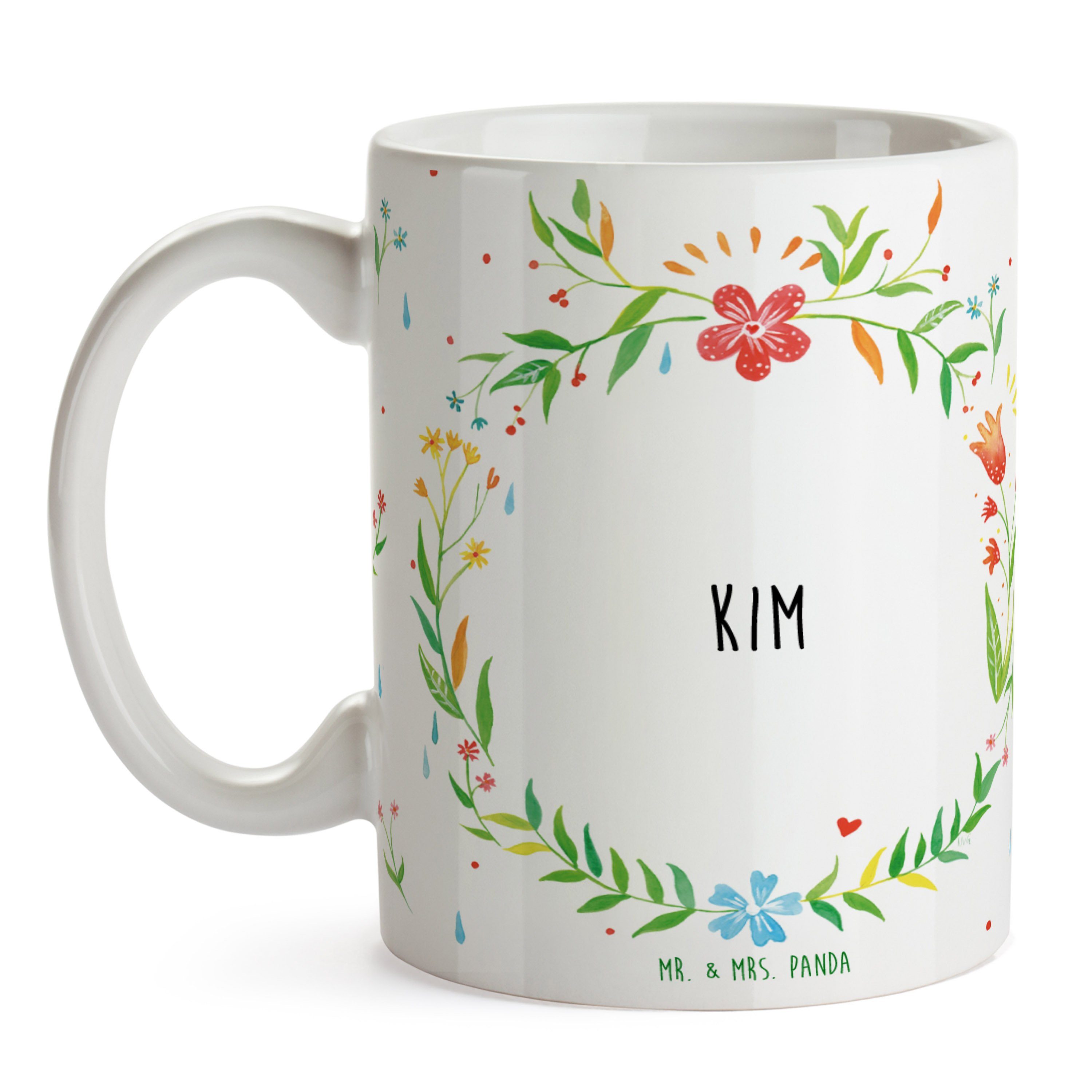 Geschenk, Kaffeebecher, Mr. Mrs. Kim - Teetasse, Keramik Tasse & Ta, Keramiktasse, Panda Kaffeetasse,