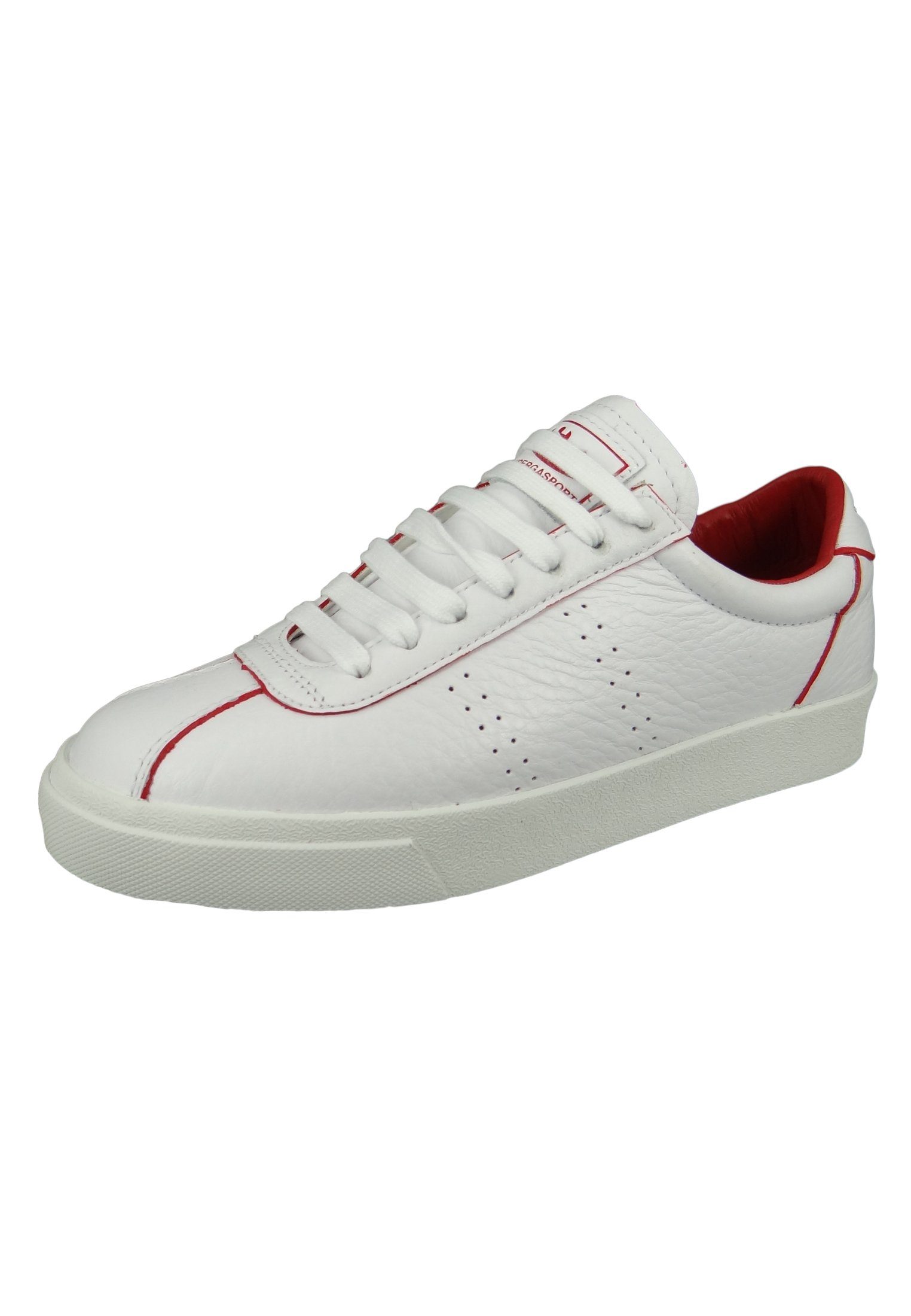 Superga S111WRW Sneaker S Club Comfleau red White 2869 Flame Painted A1Z