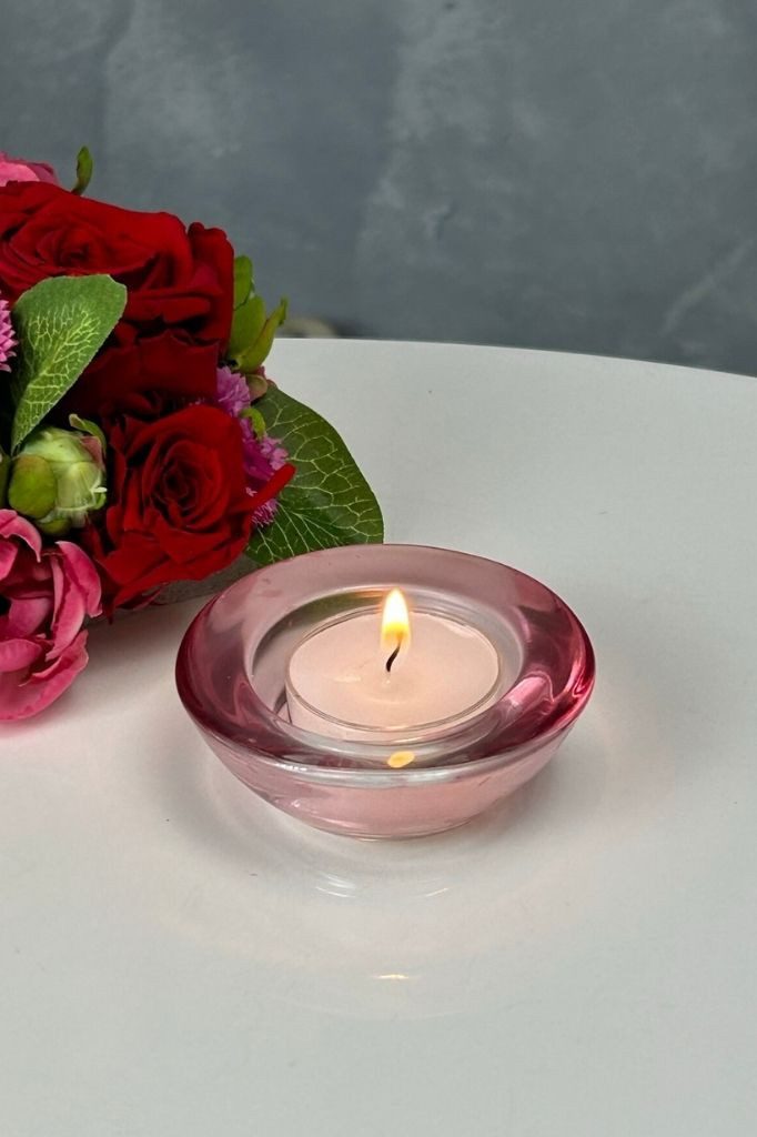 TIZIANO - DESIGN & EMOTIONS Dekofigur Glas Trixy 7 cm rosa-klar