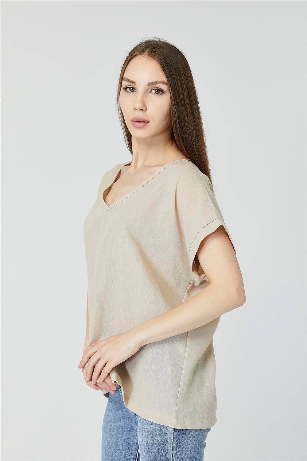 HomeStore Blusentop Ausgeschnittene Bluse