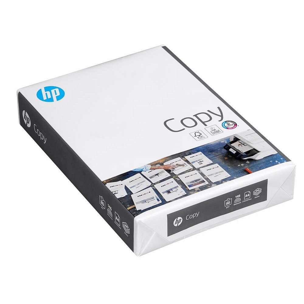 Druckerpapier 500 Blatt HP Kopierpapier matt HP Copy 80g/qm DIN A4 reinweiß
