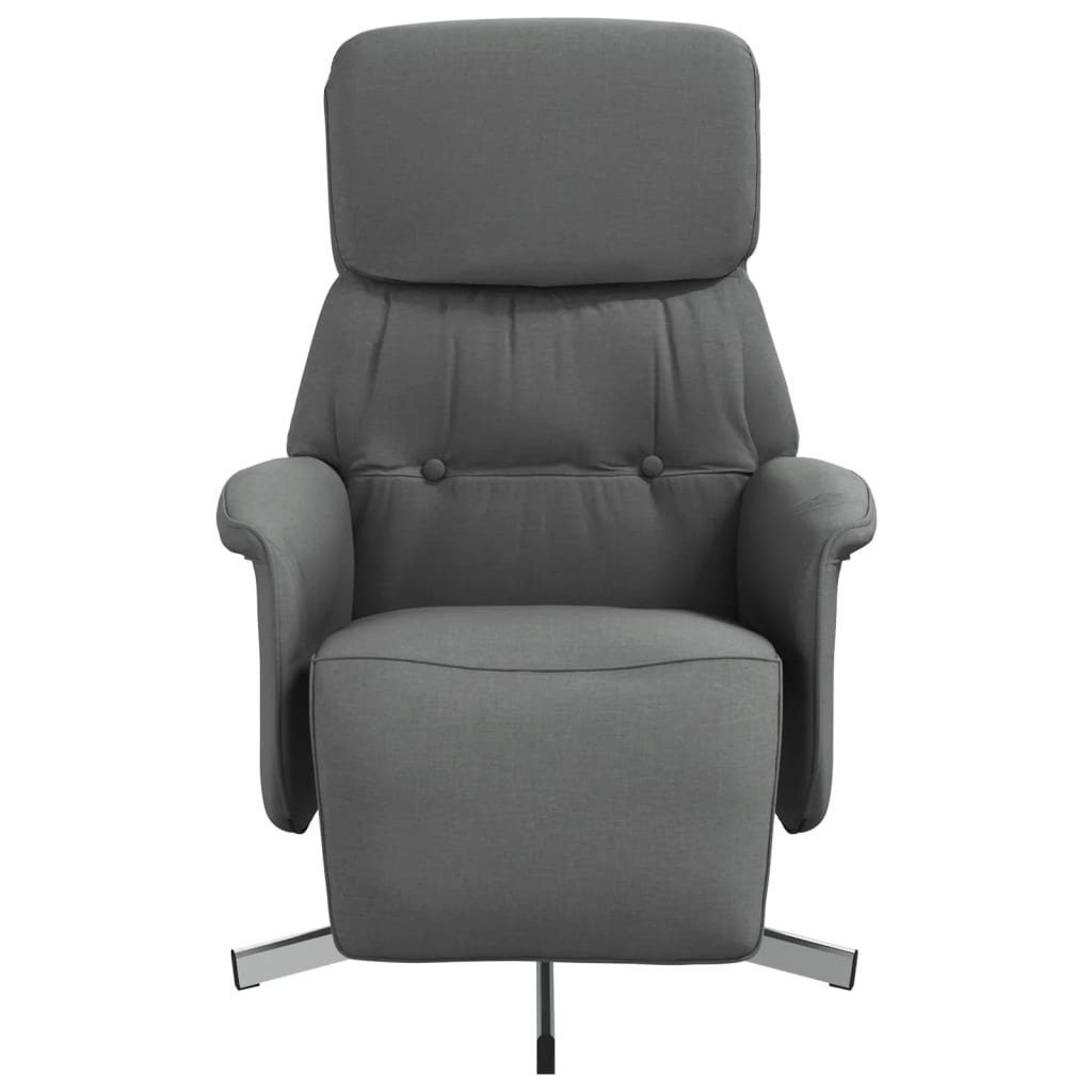 vidaXL Sessel Relaxsessel mit Fußteil Dunkelgrau günstig online kaufen