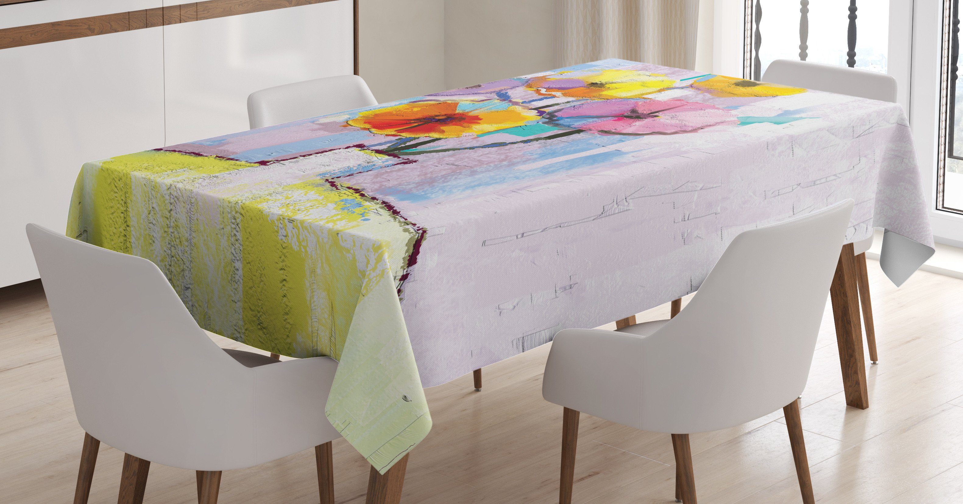 Klare Farbfest Gerber Abakuhaus Farben, Bereich Kunst den Tischdecke Ölfarbe Waschbar Für Außen geeignet Abstrakte Daisy