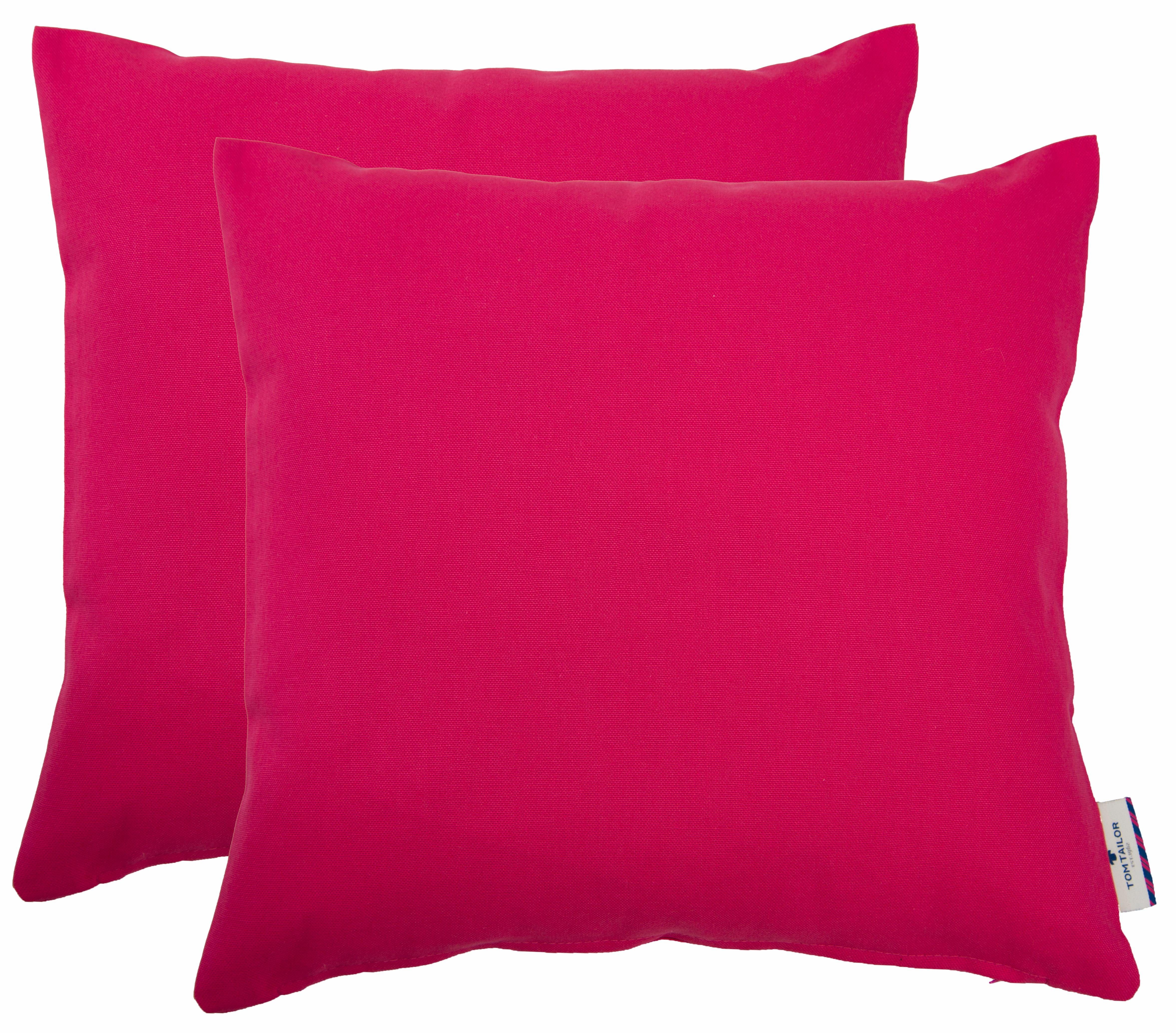 TOM TAILOR HOME Dekokissen Dove, unifarben, Kissenhüllen ohne Füllung, 2er günstig online kaufen