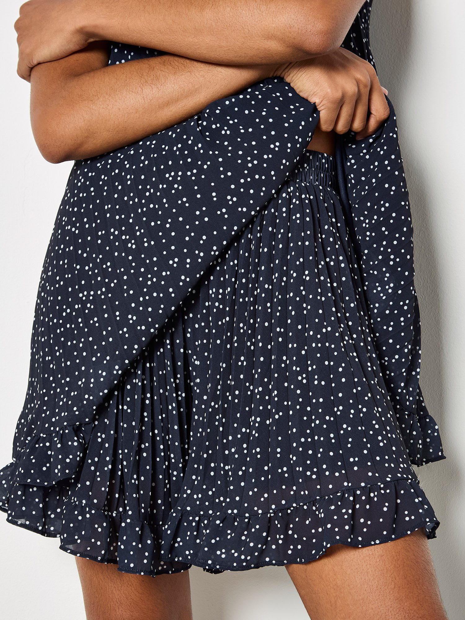Apricot Shorts Mini-Shorts aus Chiffon Druck