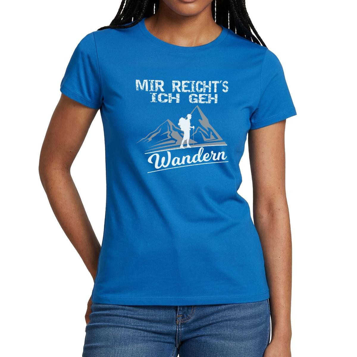 Spreadshirt T-Shirt Mir Reicht's Ich Geh Wandern Spruch Berg Gipfel Frauen günstig online kaufen
