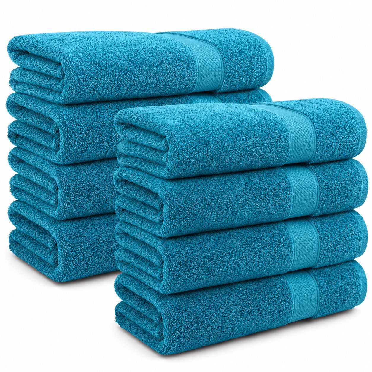 Komfortec Handtuch Set 50x100 cm aus 100 % Baumwolle, Frottee (Packung, 8-St), Handtücher Set, Weich, Towel