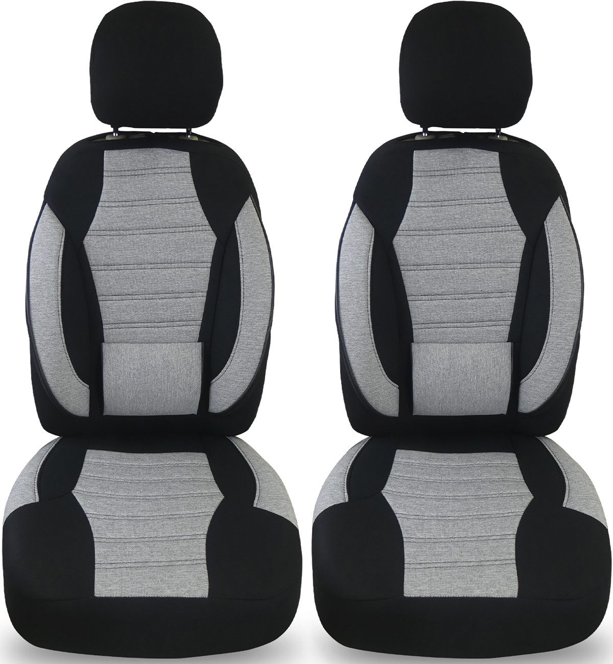 BREMER SITZBEZÜGE Autositzbezug für Land Rover Freelander 2 Bj 2006-10 (KT101), Set, Schonbezüge Sitzbezüge Fahrer und Beifahrer, in Schwarz/Grau