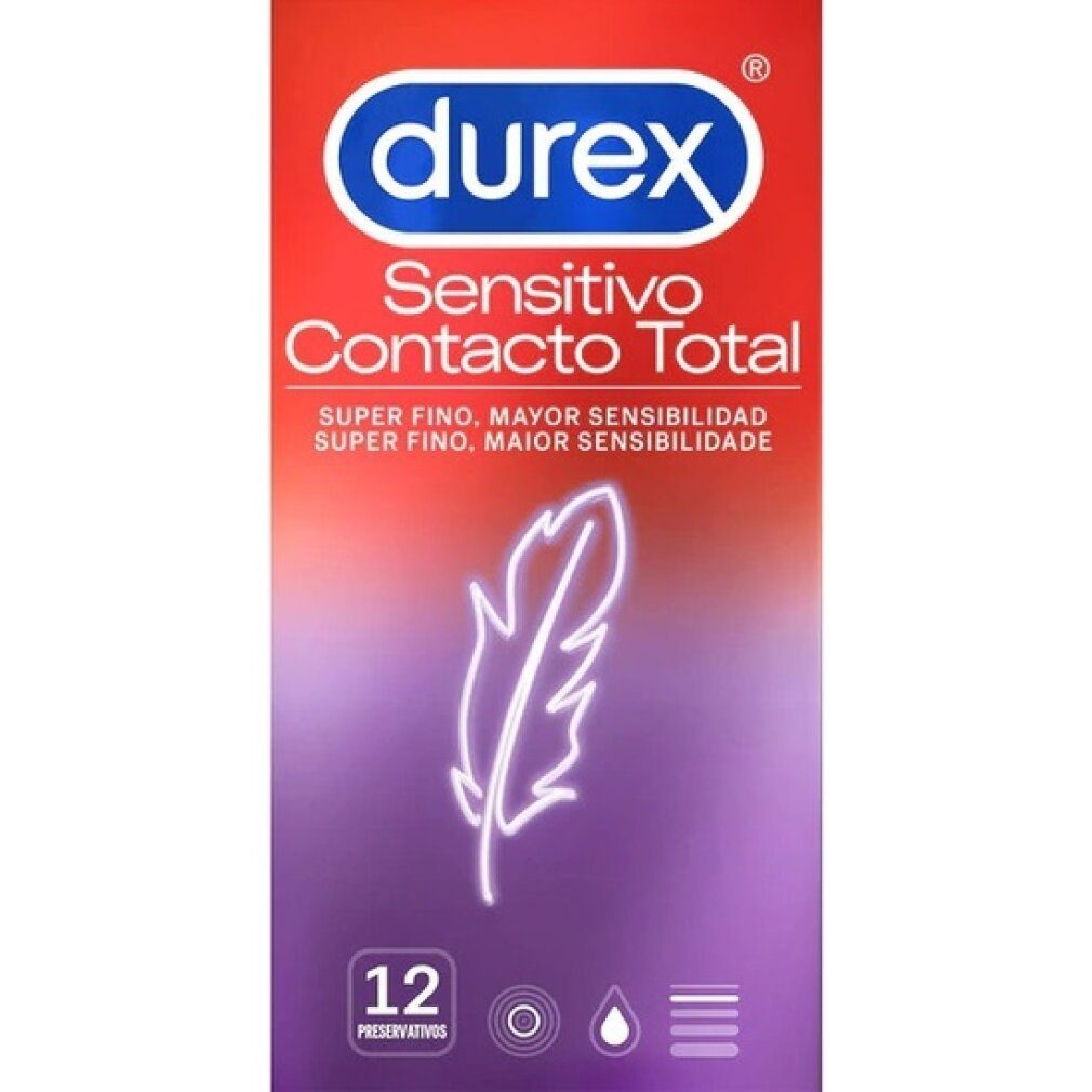 total contacto 12 Kondome Durex uni durex sensitivo