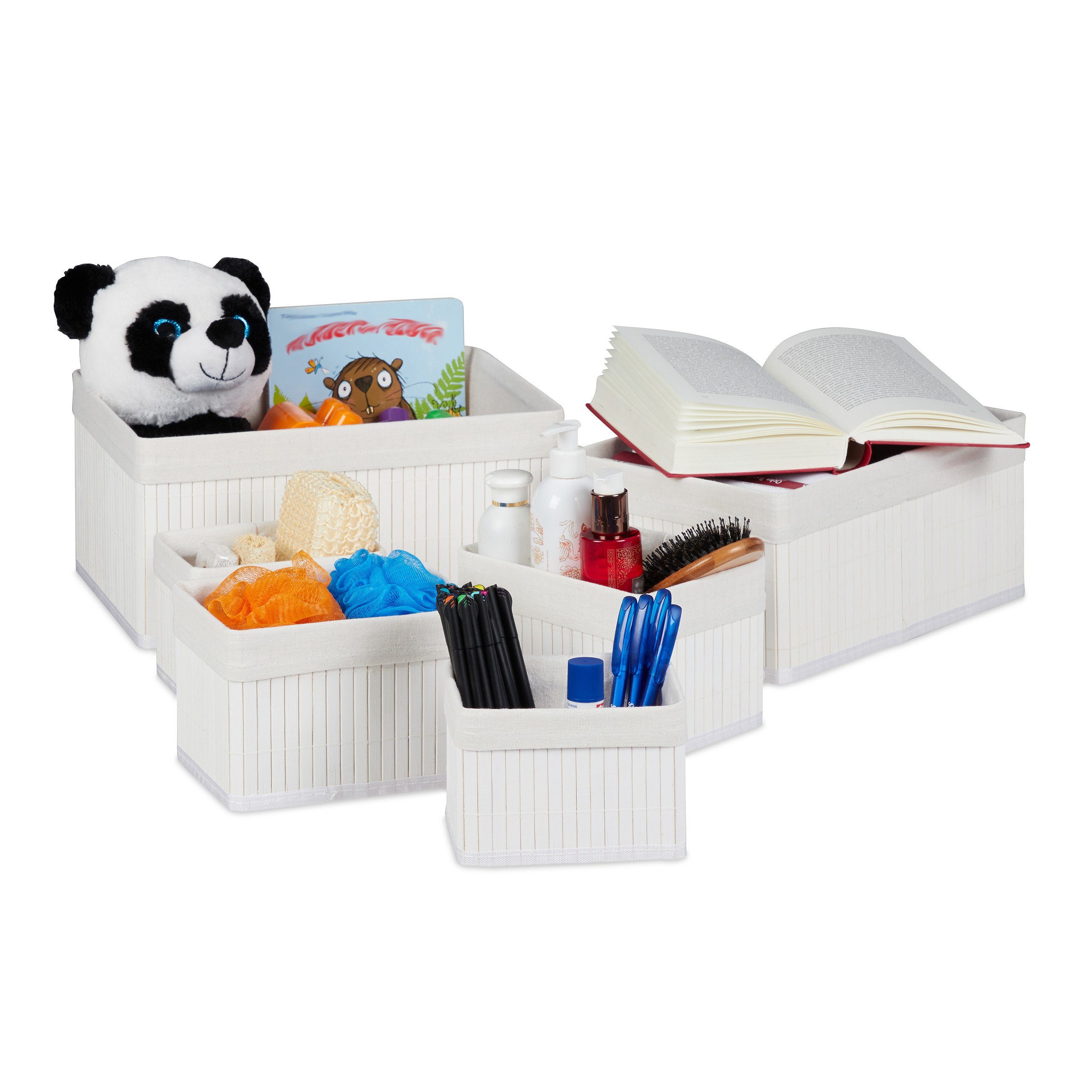 Aufbewahrungskorb Bambus 6er Set