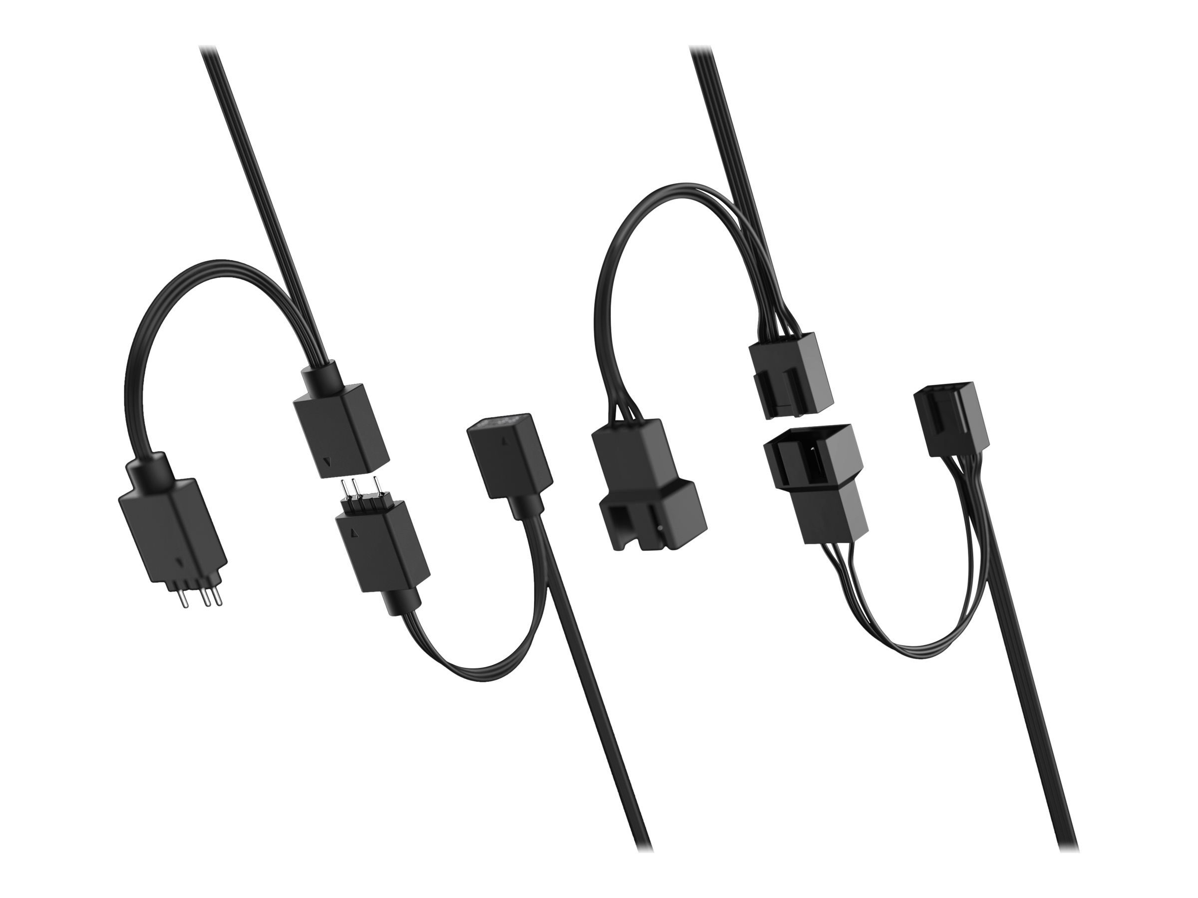 Fractal Design Gehäuselüfter FRACTAL DESIGN Aspect 12 RGB PWM Gehäuse Lüfter schwarz 120x120x25mm 3