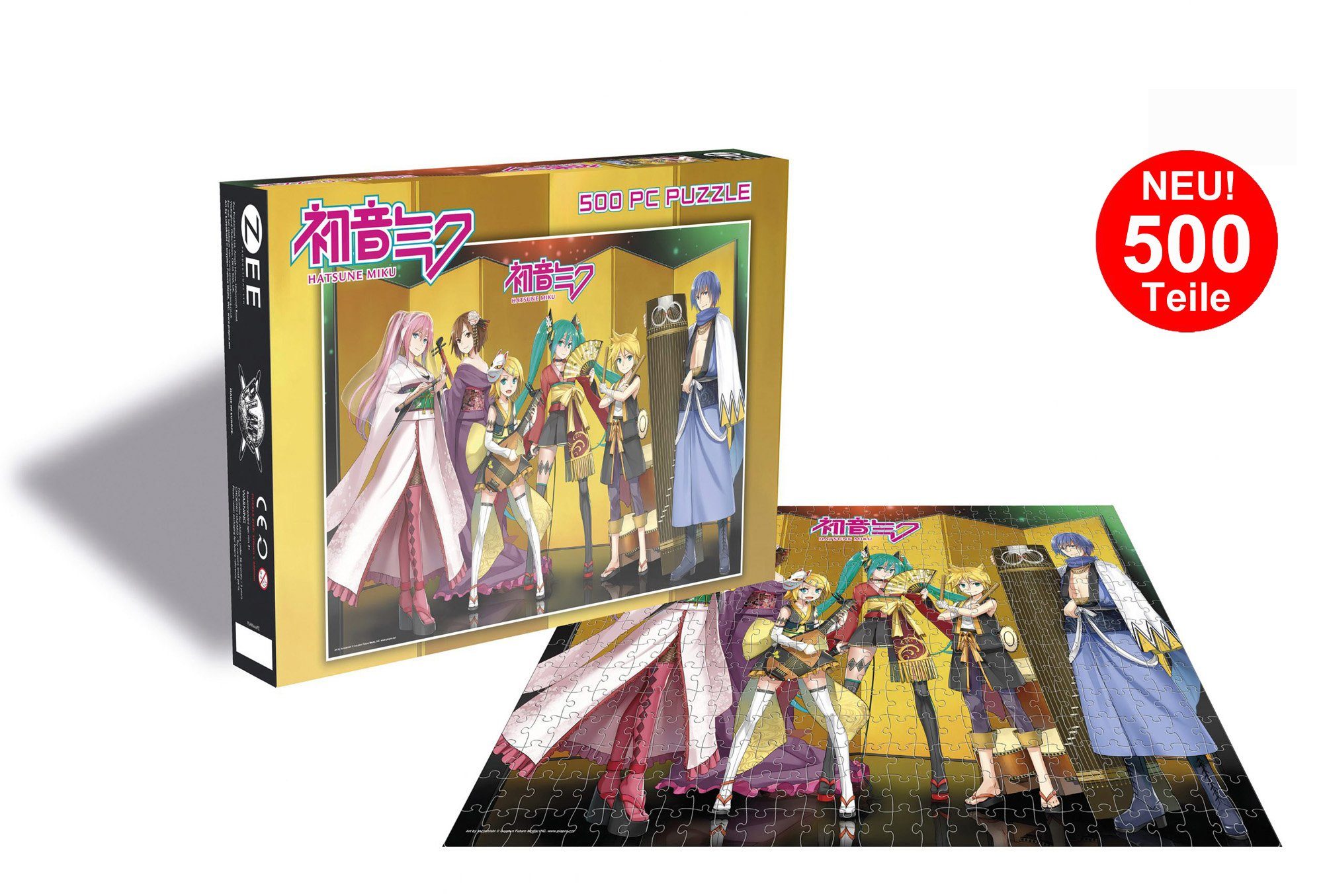 empireposter Puzzle Hatsune Miku - Group - 500 Teile Anime Puzzle im Format 39x39 cm, 500 Puzzleteile