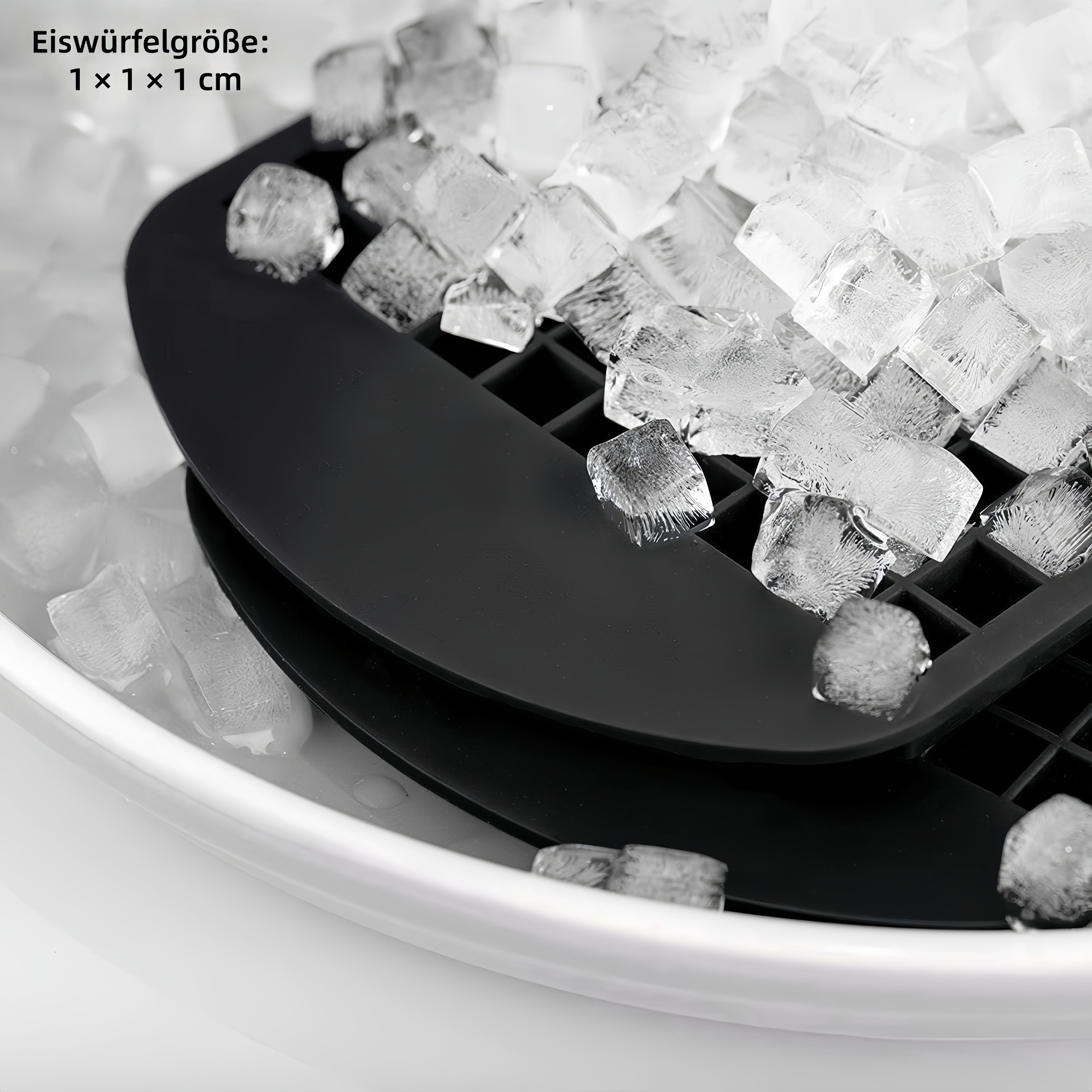 FOUORTUNATE-BEE Eiswürfelform 2er Set Silikon Eiswürfelformen mit 160 Fächern, (2-tlg), Für Whisky, Cocktails und Getränke – flexible Eiswürfelform
