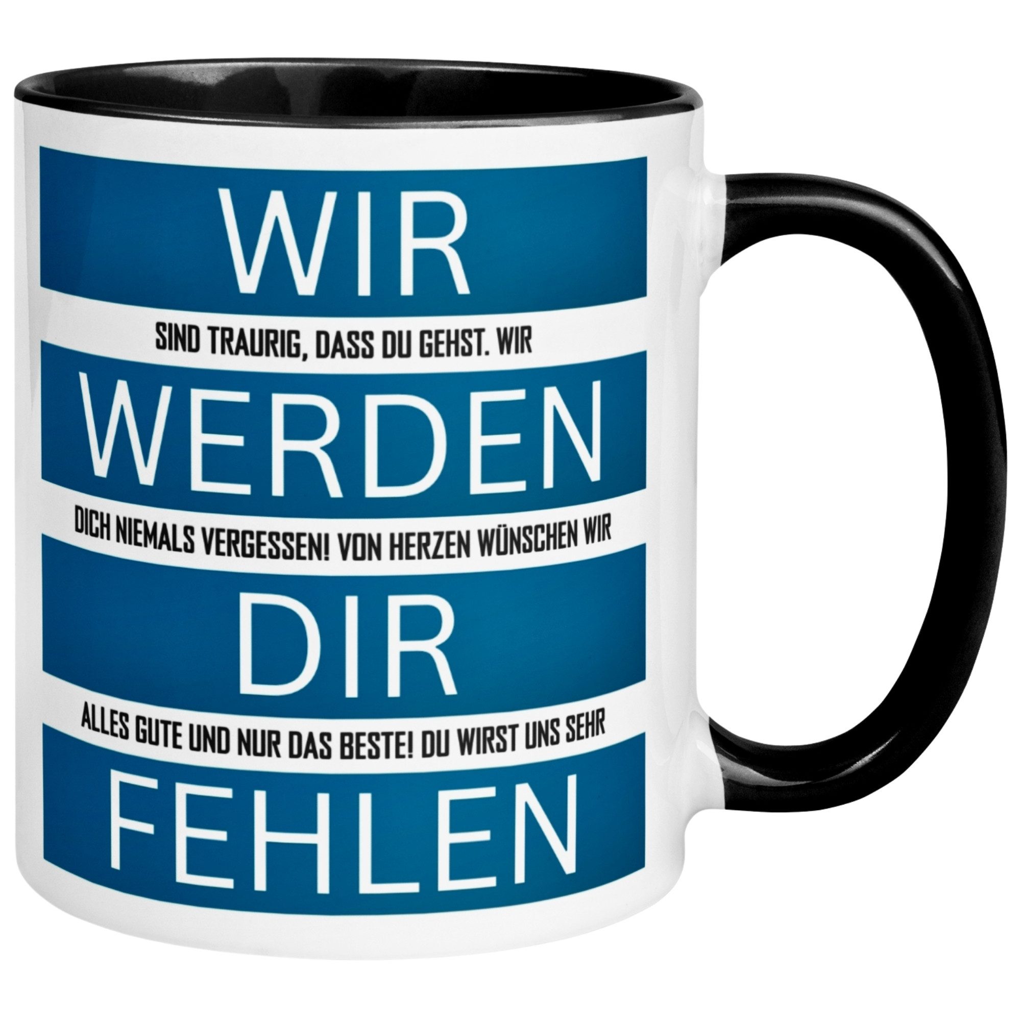 Momentals Tasse Wir werden dir fehlen - Abschiedsgeschenk Kollege Kollegin Kollegen, Gratis Versand · Links-&Rechtshänder · Spülmaschinenfest