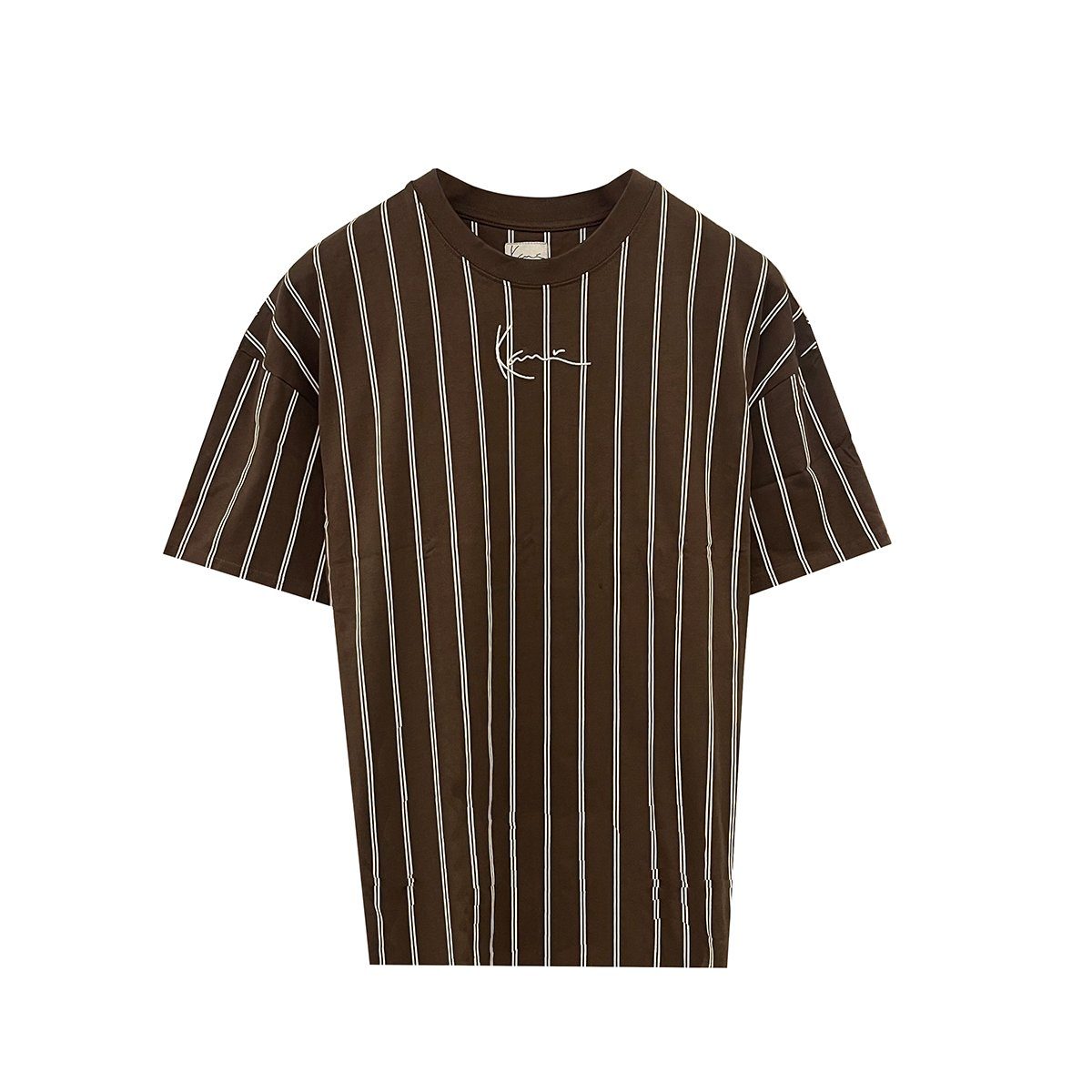 Karl Kani T-Shirt Small Signature Boxy Heavy Jersey Pinstripe (1-tlg)