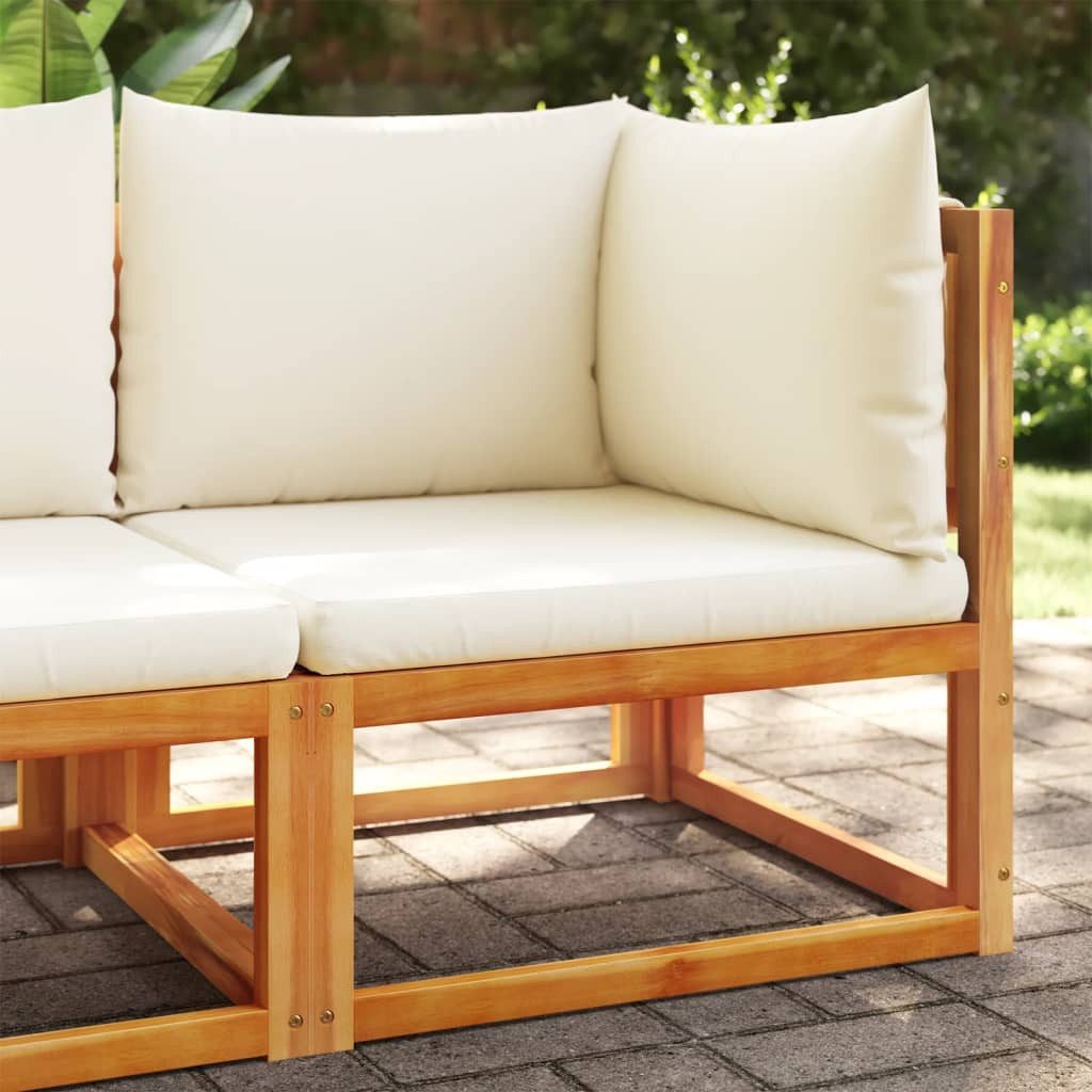 vidaXL Gartenlounge-Set, Garten-Ecksofa mit Kissen Massivholz günstig online kaufen