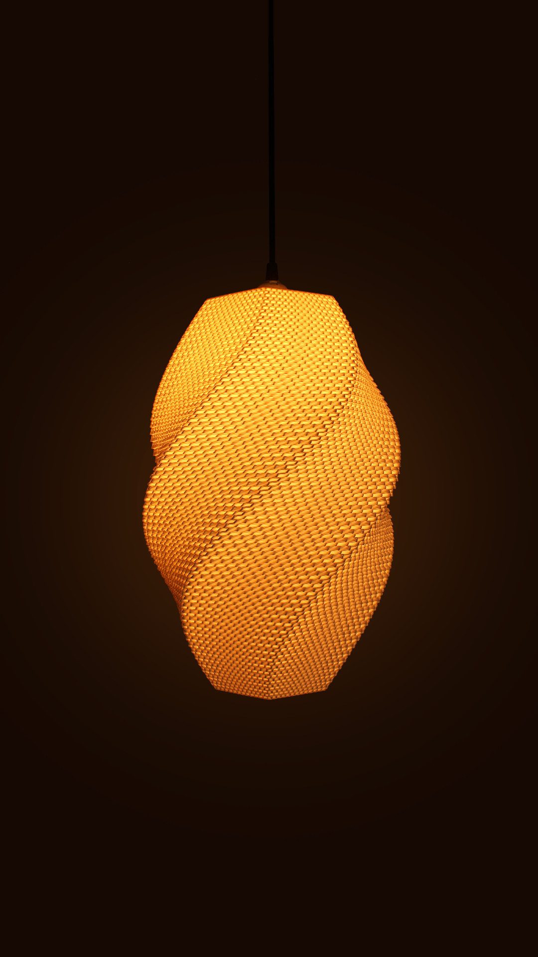 3D Vase Lampenschirm Nora nachhaltige Pendelleuchte Lampenschirm für E27 Lampenfassungen – Bild 5 von 5