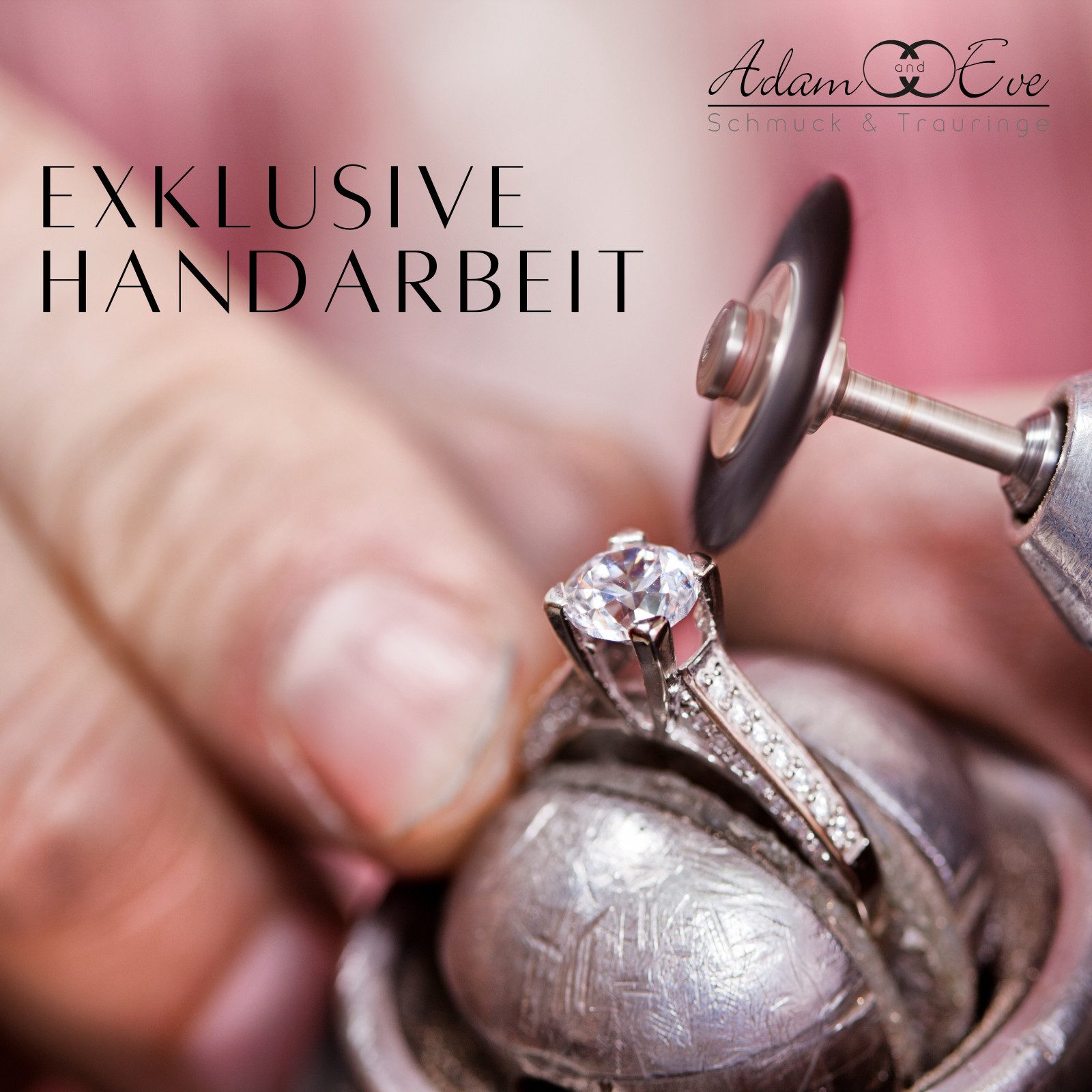 Adam & Eve Verlobungsring mit 23 Brillanten - 585/- Gelbgold oder Weißgold 0,35 ct. & 0,48 ct. (AE21" Diamantring), inklusive Echtheitszertifikat - Gravur mögli – Bild 4 von 5
