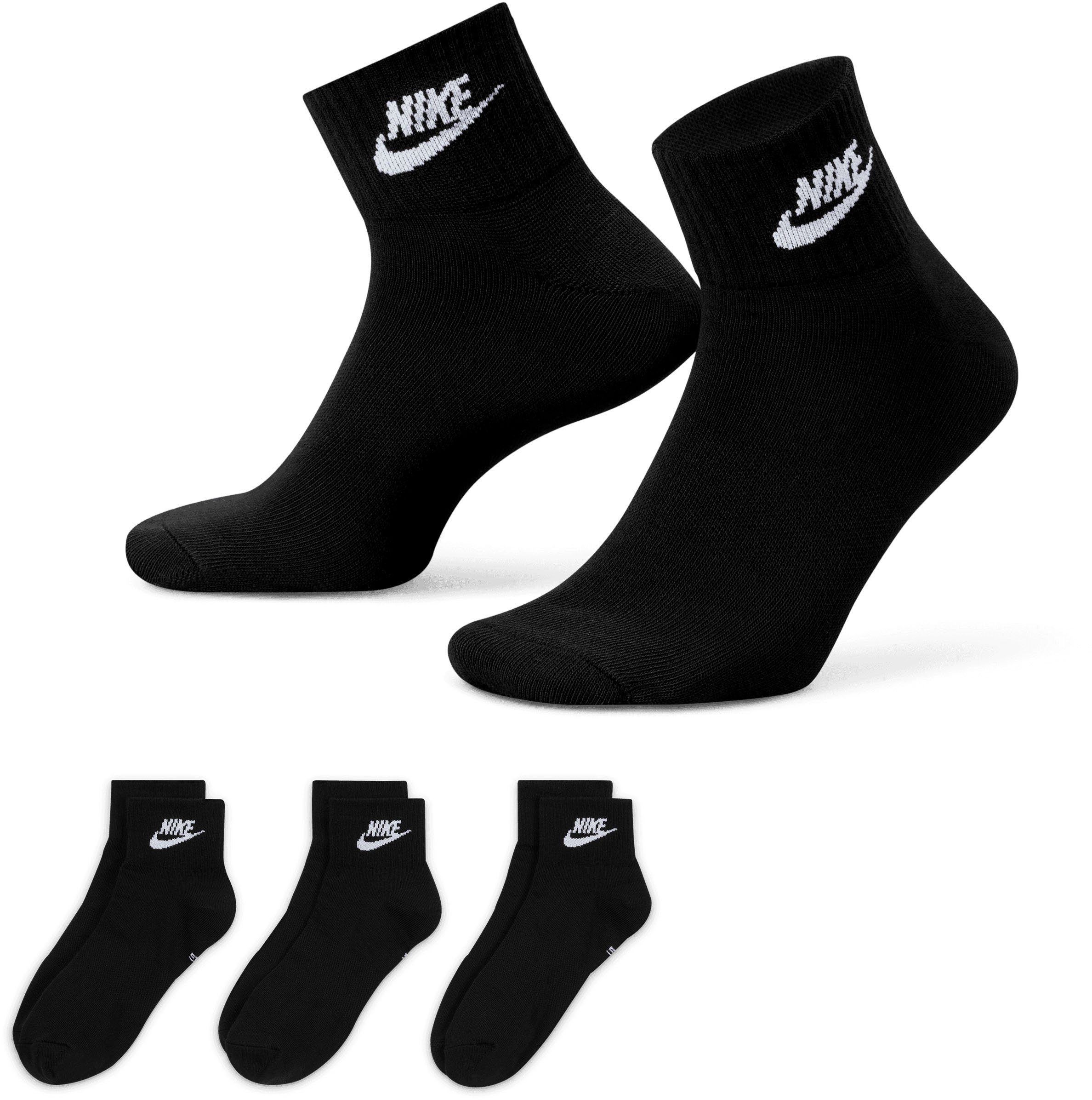 Nike Sportswear Socken EVERYDAY ESSENTIAL ANKLE SOCKS (3 Pair) (Set, 3-Paar)