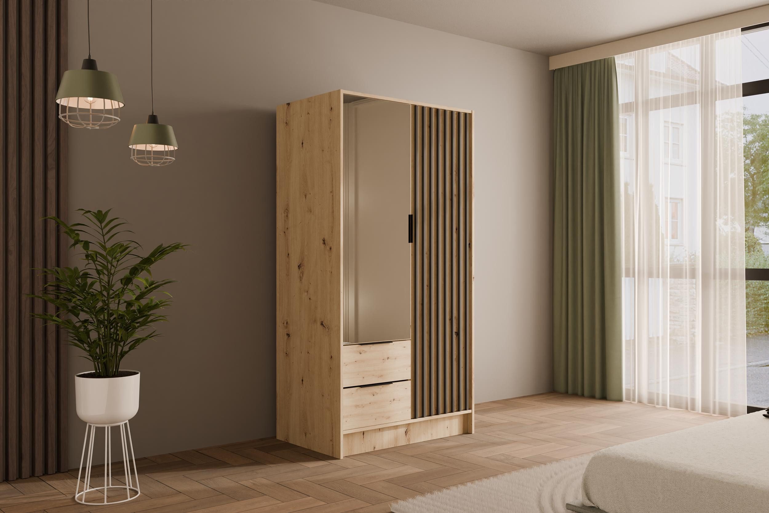 ALTDECOR Drehtürenschrank NELIA (Kleiderschrank Garderobenschrank mit günstig online kaufen