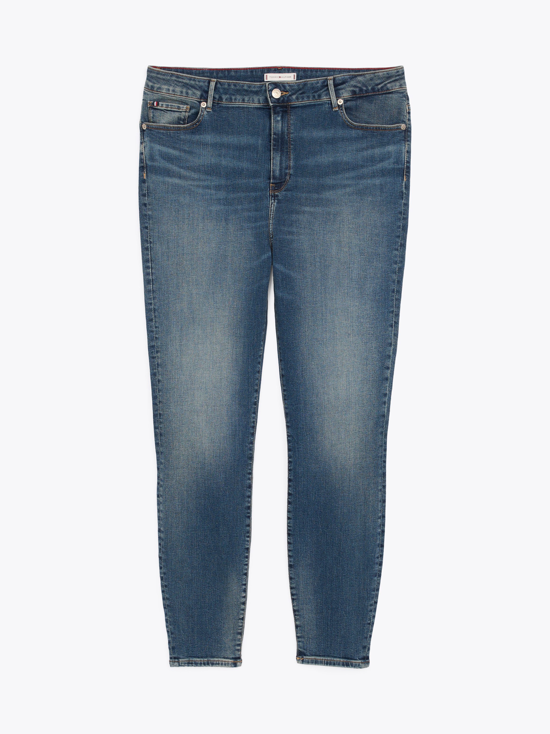 Tommy Hilfiger Curve Skinny-fit-Jeans CRV HARLEM U SKINNY HW Große Größen in Stoned Washed Optik
