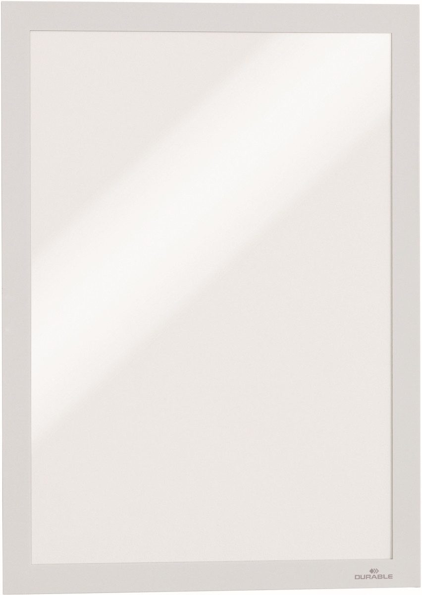 Fächermappe Magnetrahmen Duraframe selbstklebend A4 weiß VE=2 Stück (10 Stück)