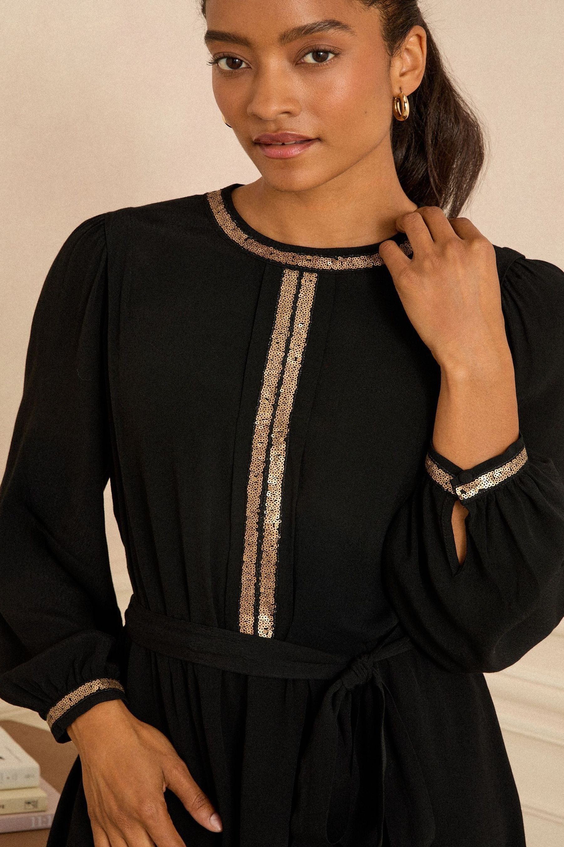 Love & Roses Minikleid Love & Roses Pailletten-Minikleid, Regular (1-tlg)