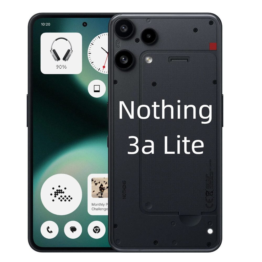 NOTHING Nothing Phone (3a) Lite Smartphone (6.77 Zoll, 256 GB Speicherplatz, 50 MP Kamera)