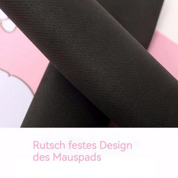 AUKUU Mauspad Blumen Mauspad niedliches Laptop Tastatur Pad Büro, Arbeitszimmer Schreibtischunterlage für Frauen