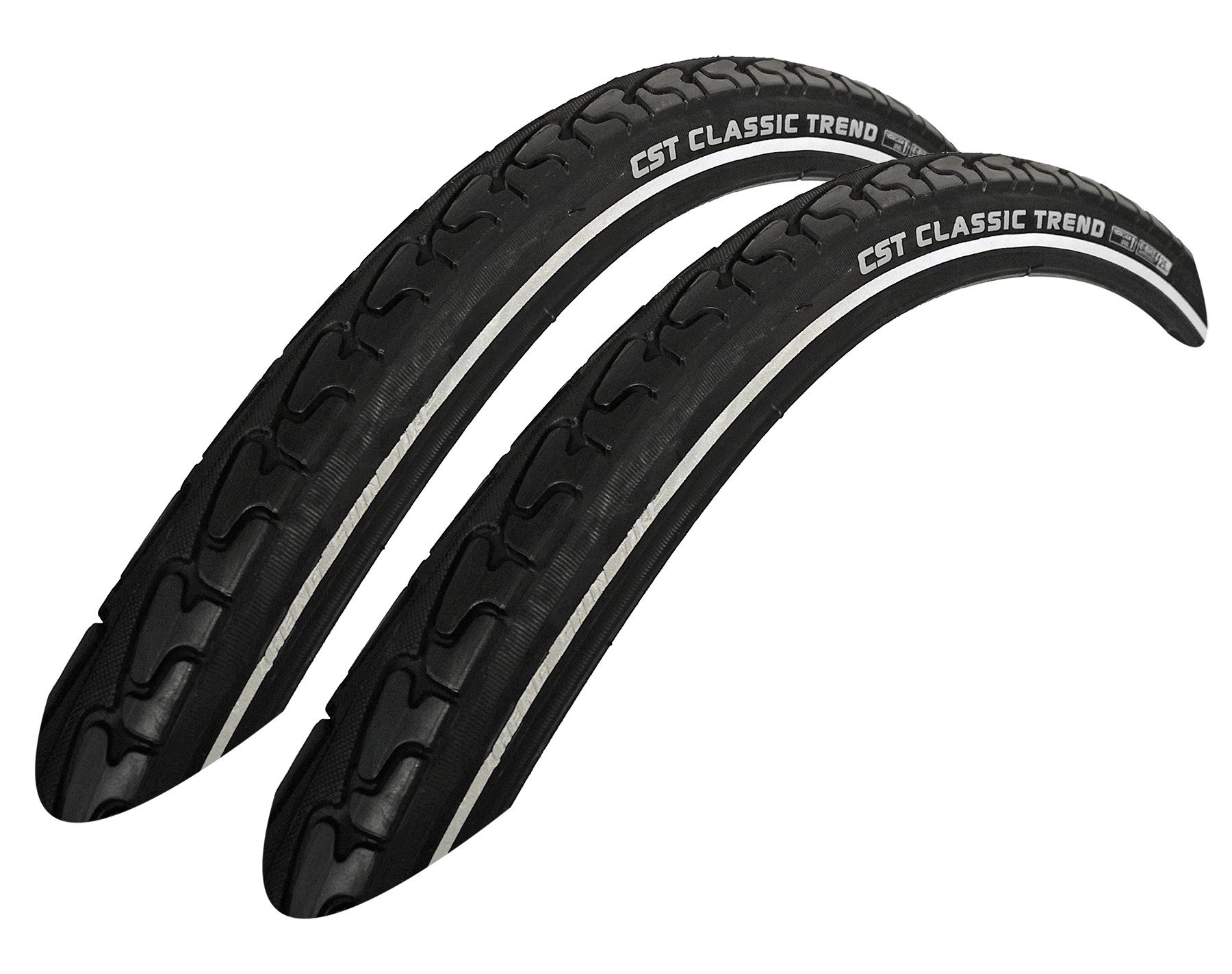 CST Fahrradreifen 2x CST Trend Fahrradreifen Anti Puncture Pannenschutz Reflex Tire, (2-tlg)