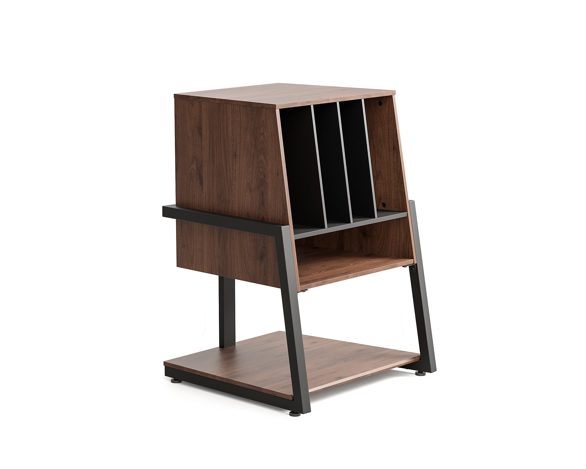 FITUEYES TV-Regal, Plattenspieler Tisch HiFi Rack aus Holz und Metall, Für günstig online kaufen