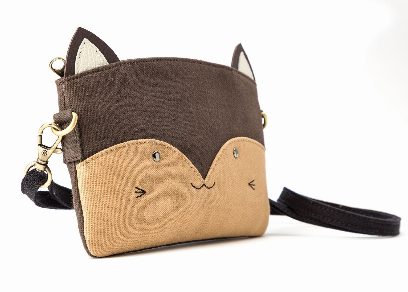 El Puente Kindergartentasche Kindertasche "Katze", Handmade, Fair Trade