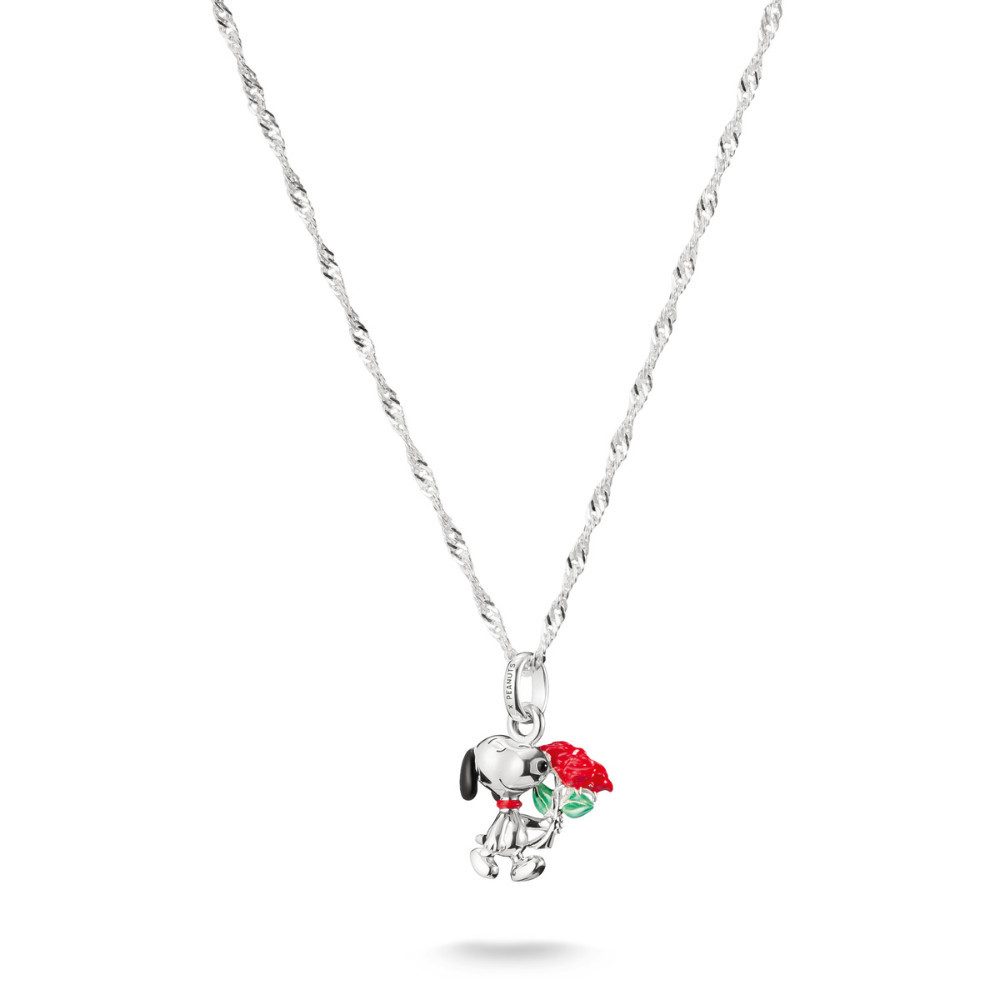 THOMAS SABO Kette mit Anhänger KE2353-664-7-L45V, Snoopy mit Rose