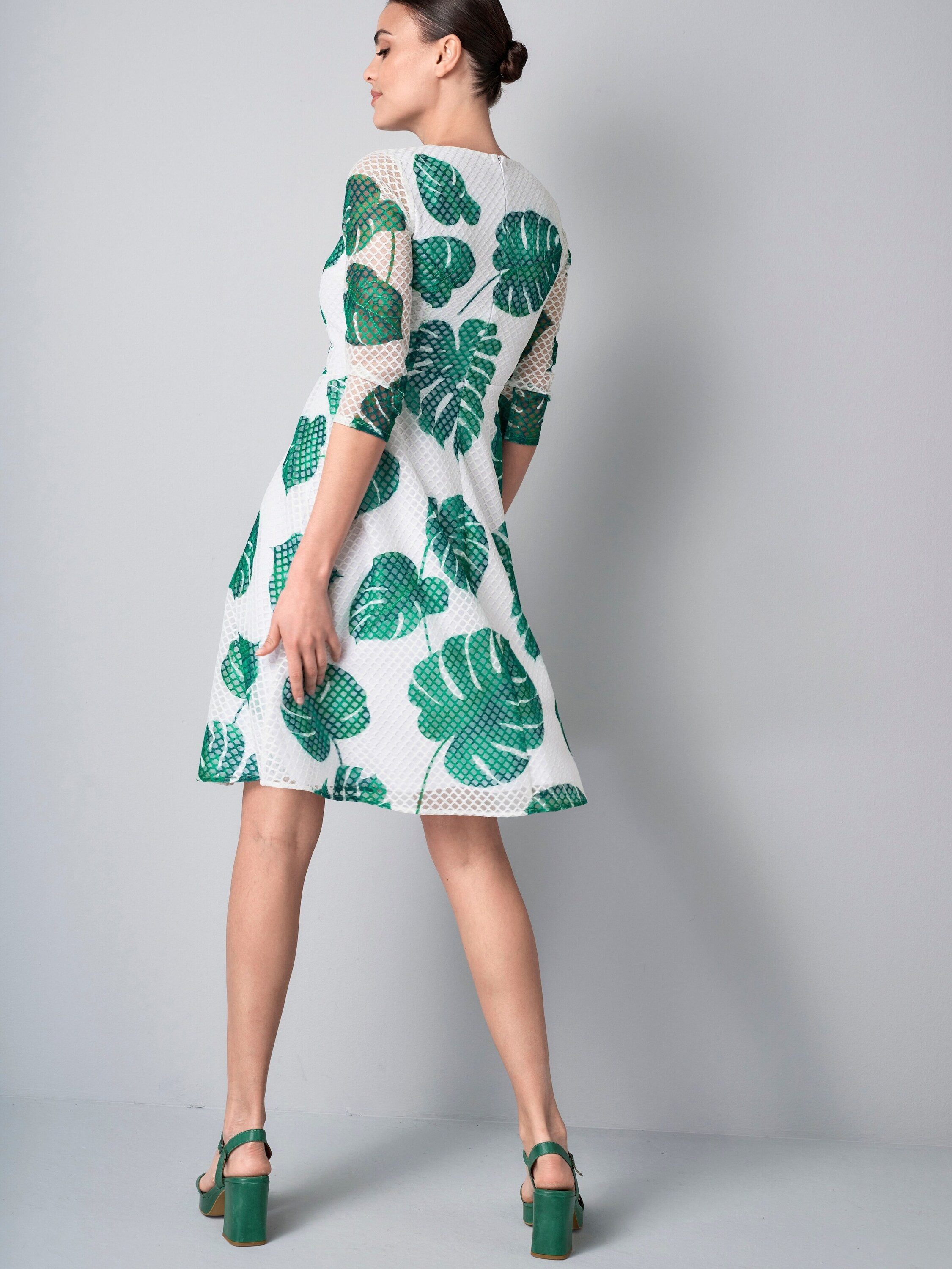 Alba Moda Druckkleid Kleid aus Lochspitze