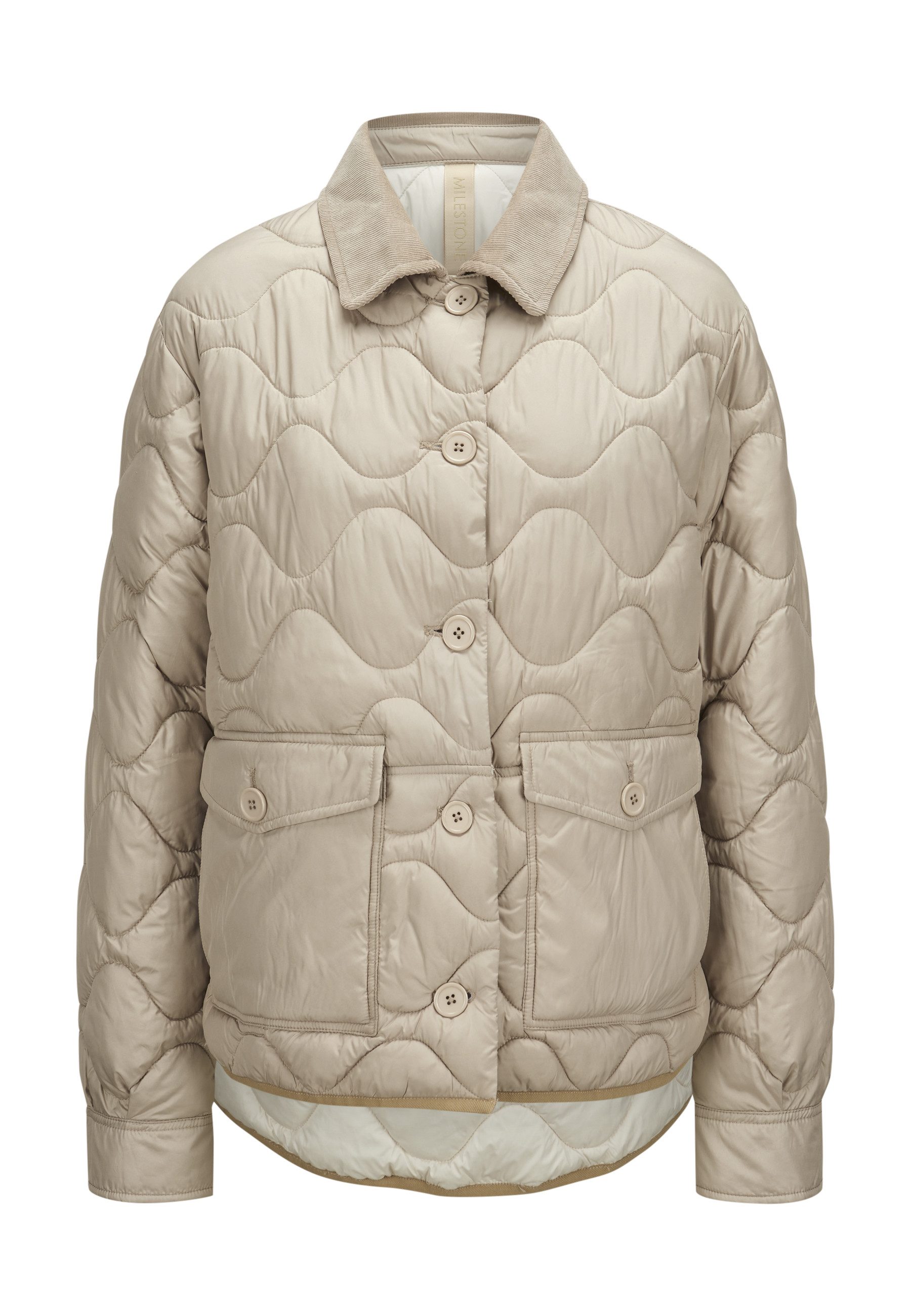 Milestone Steppjacke MSChloe Damen Übergangsjacke Jacke gesteppt lockere Passform