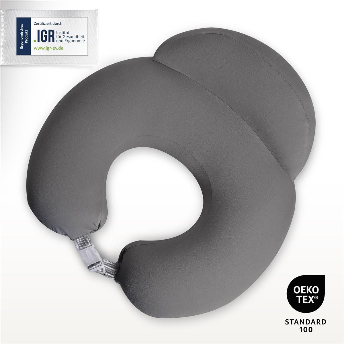 SEI Design Stillkissen Stillkissen mit verstellbarem Hüftgurt, entlastet Schultern und Nacken, mit Sicherheitsgurt, zusätzliches Kissen als Barriere